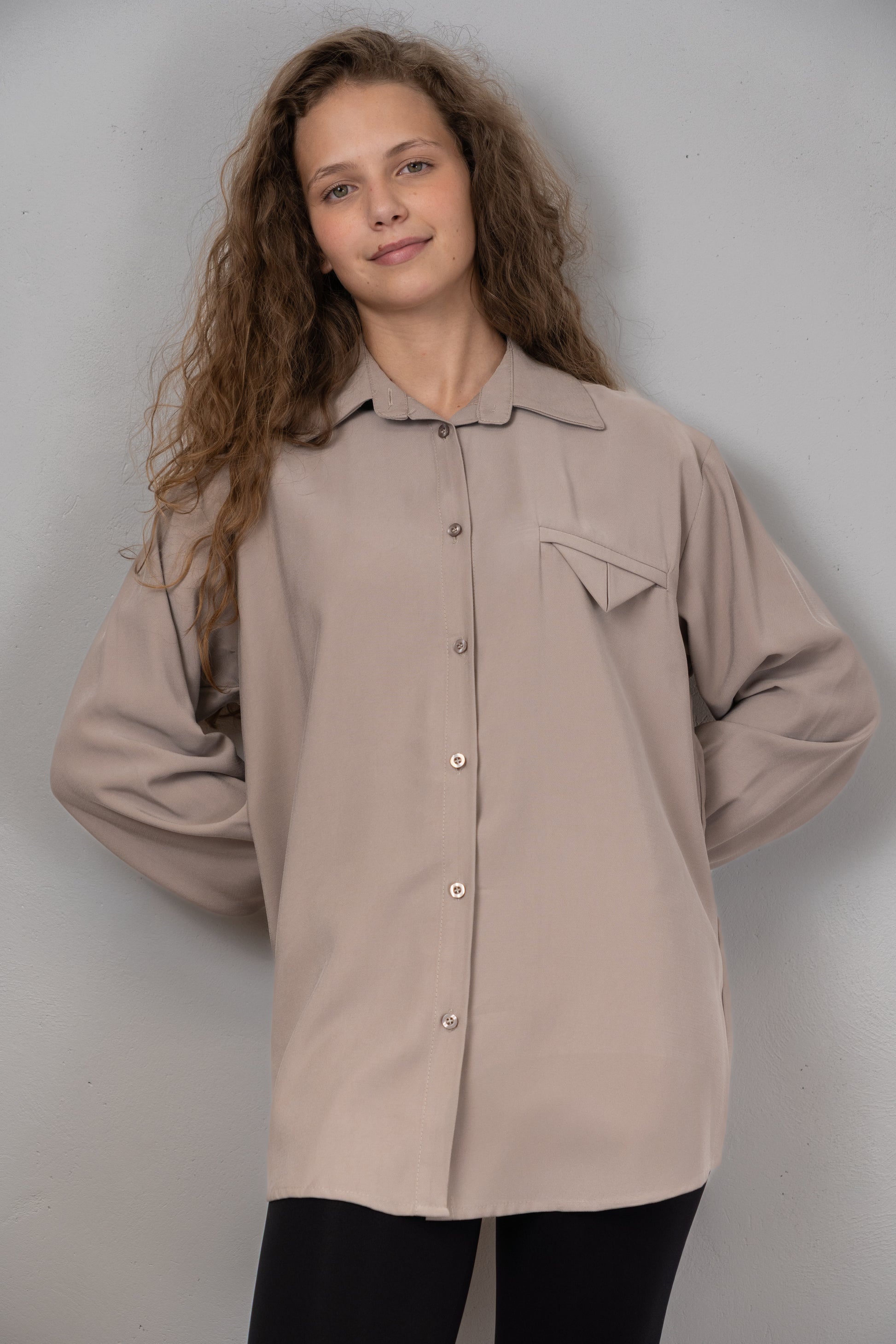 Oversized Button-Down Shirt