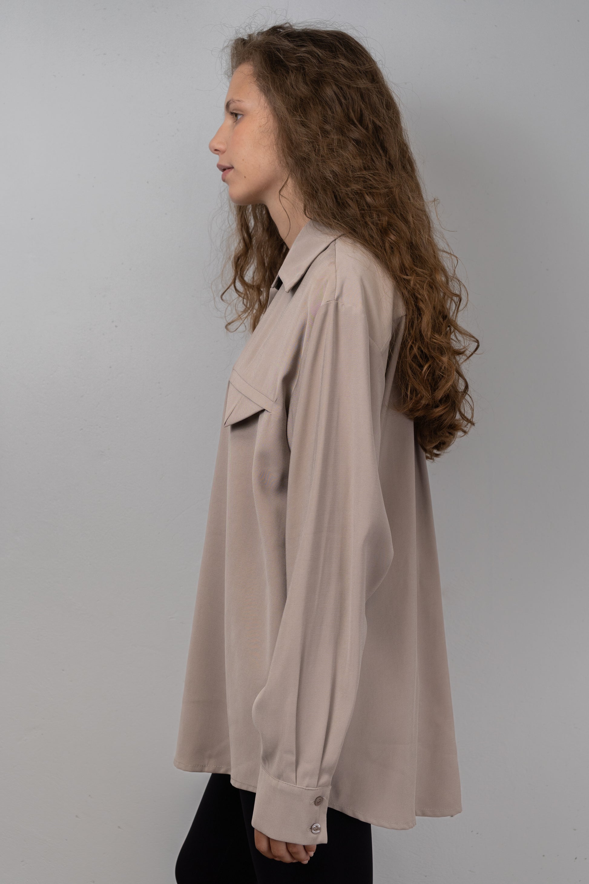 Oversized Button-Down Shirt