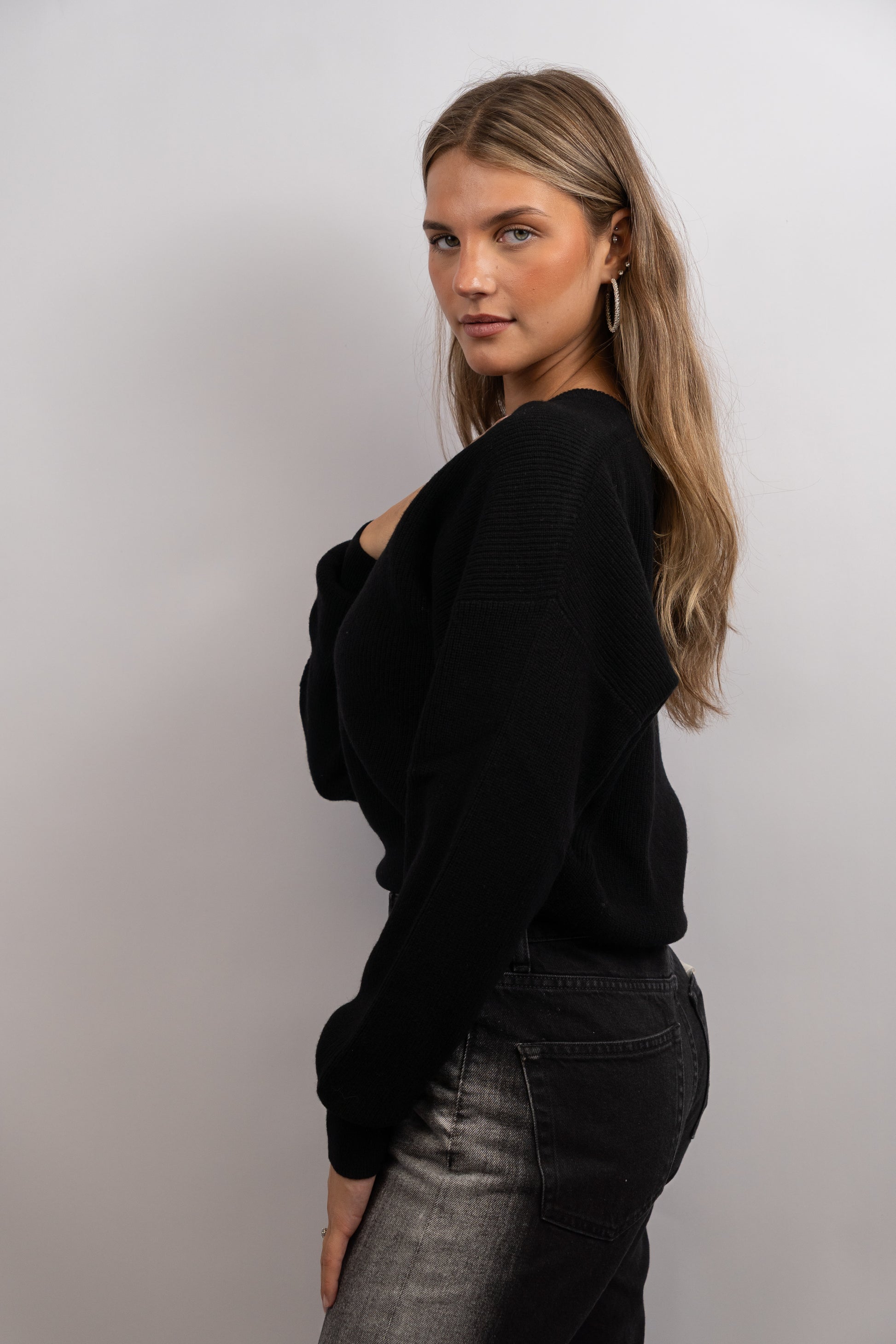 V-Neck Wool Sweater