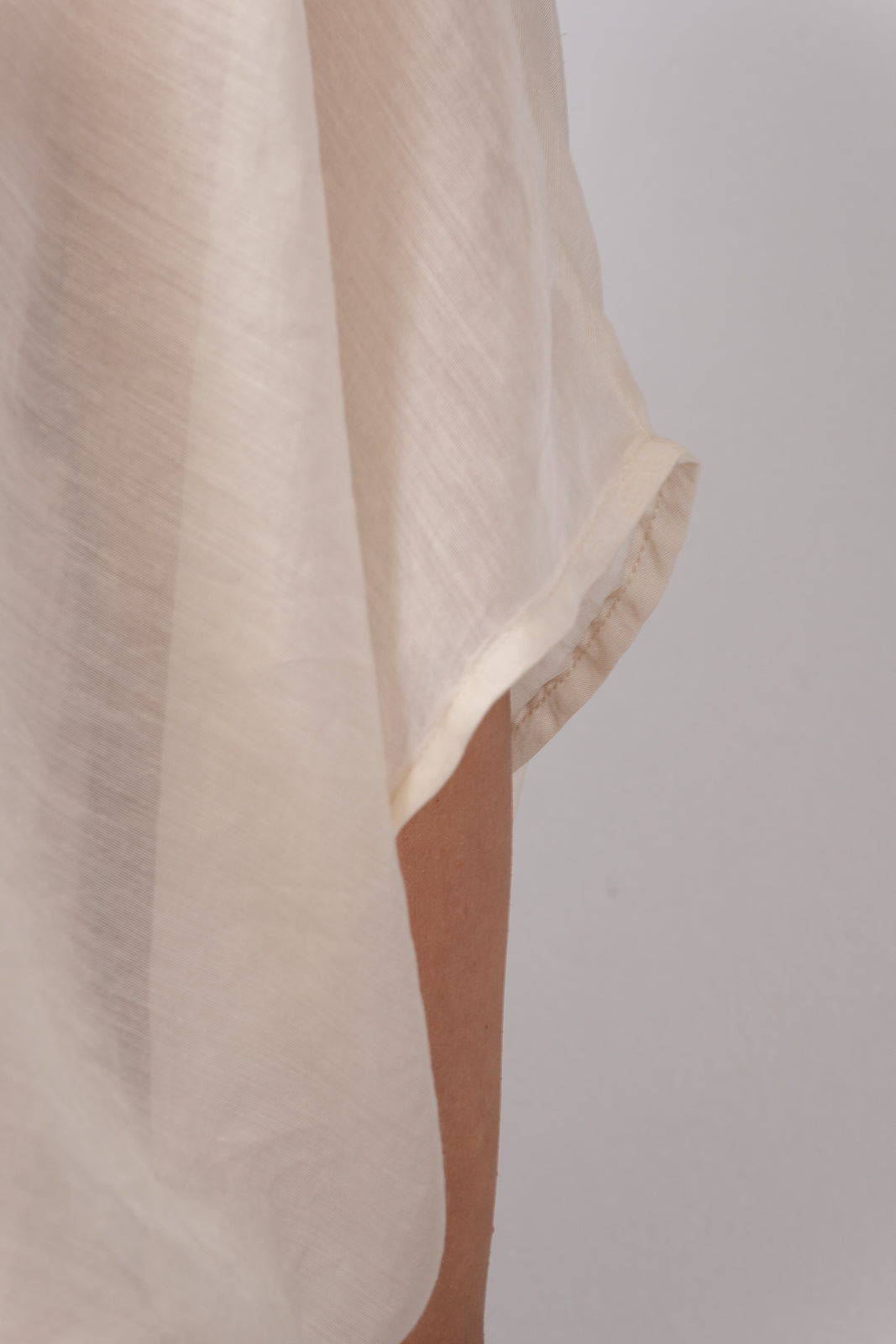 Draped Sheer Blouse