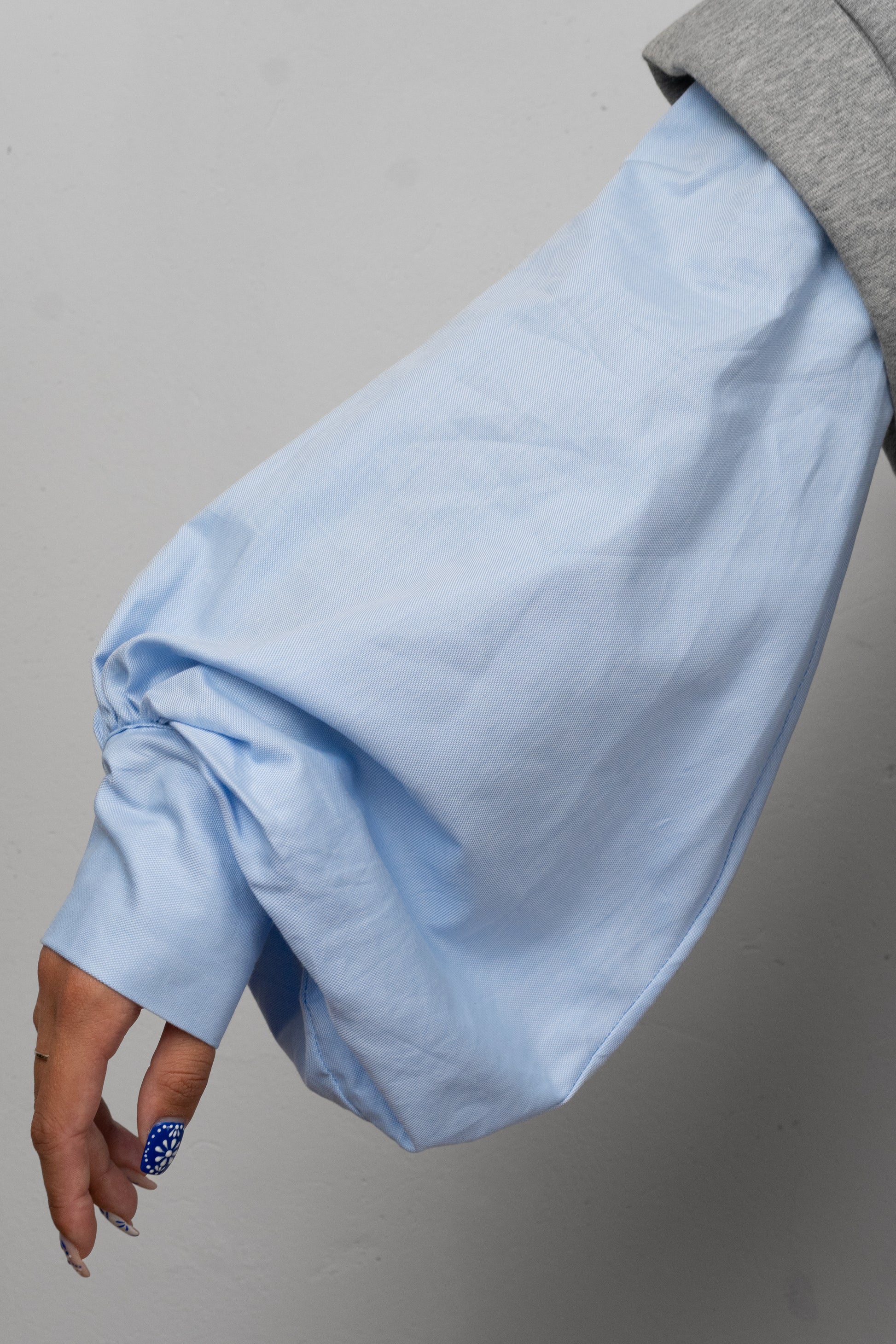 Grey Layered Sweatshirt-Shirt