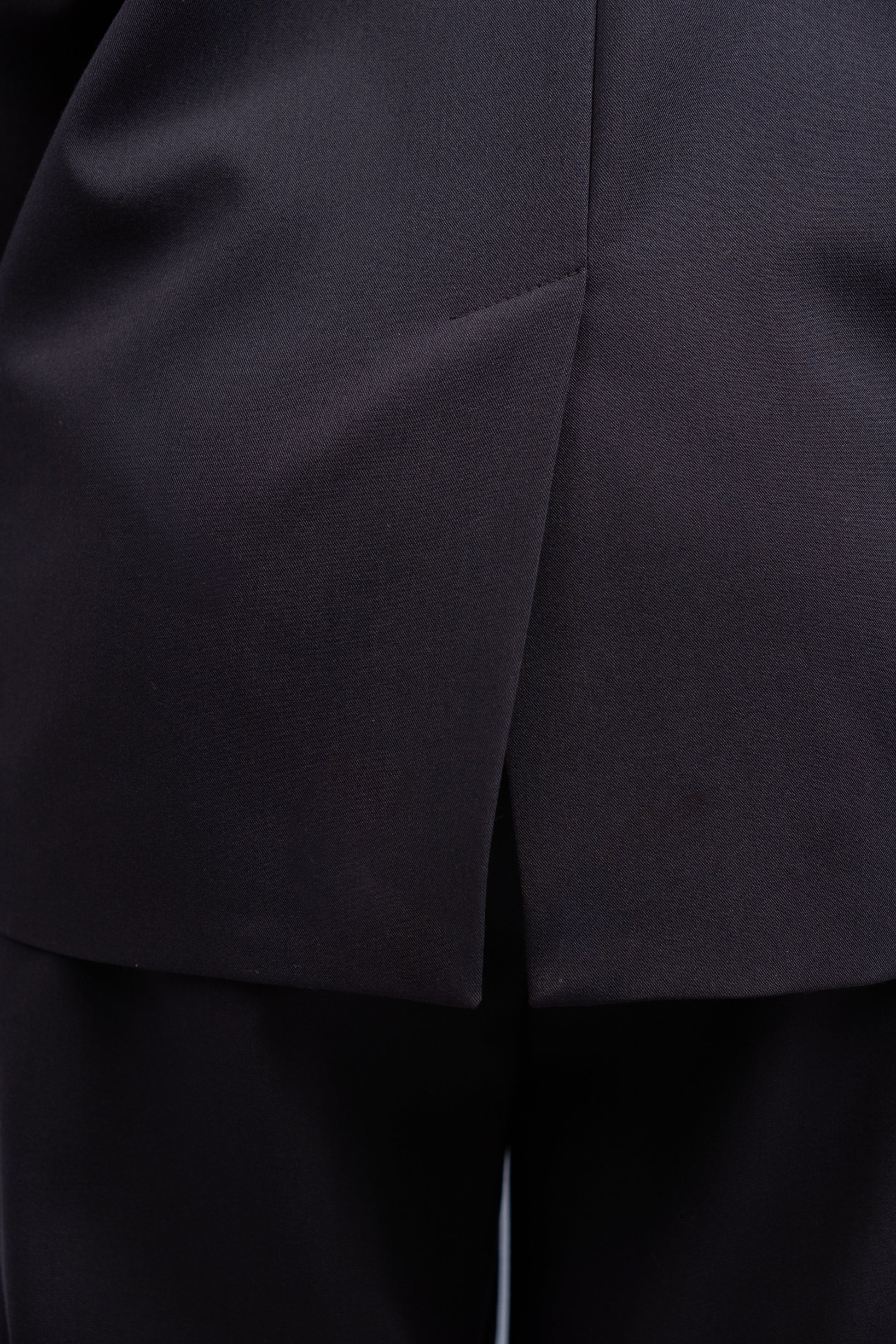 Blazer With Integrated Silk Scarf