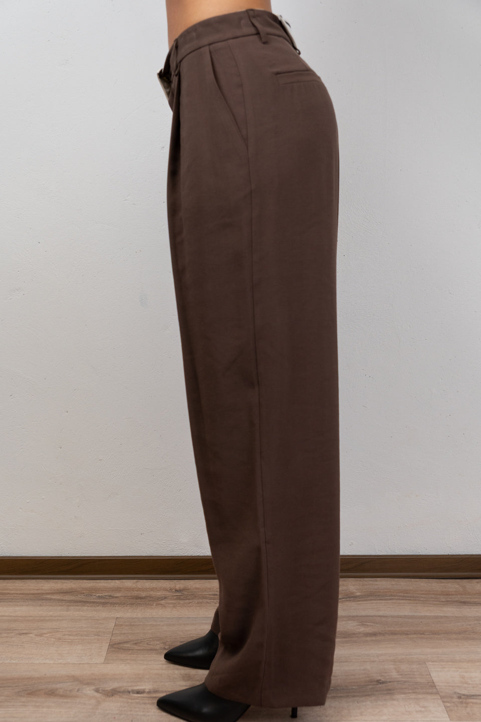 Contrast Waistband Trousers