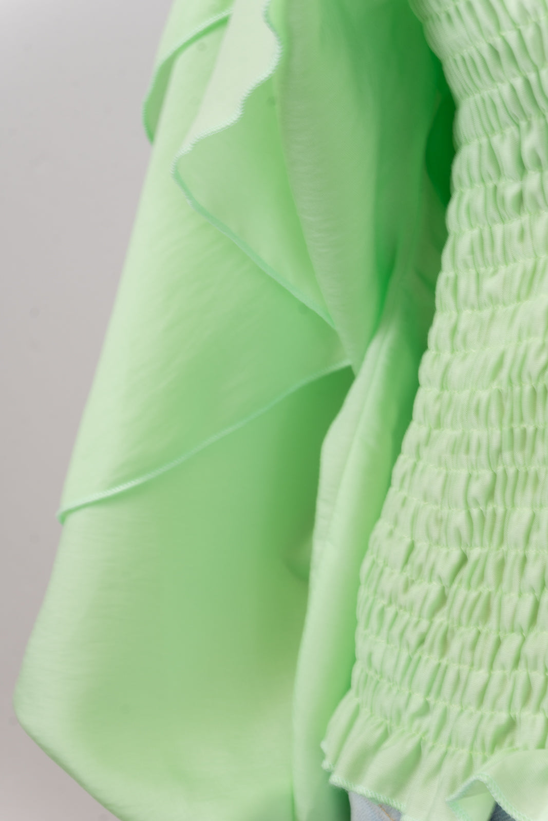 Ruffled-Sleeve Blouse
