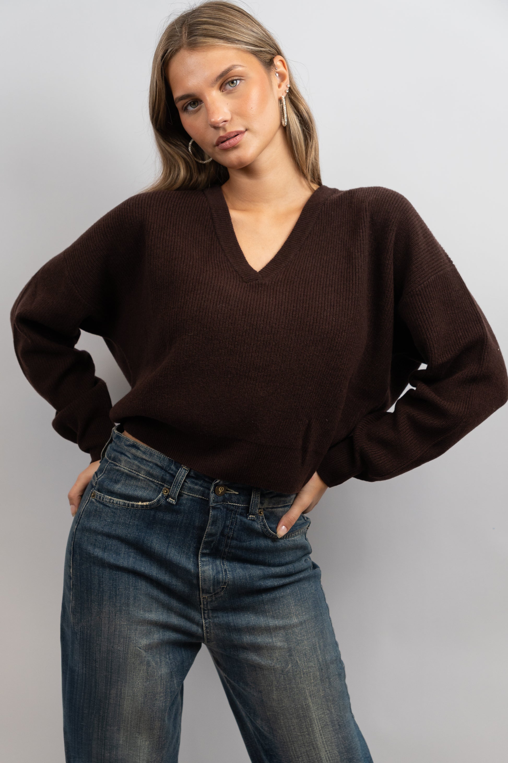 V-Neck Wool Sweater