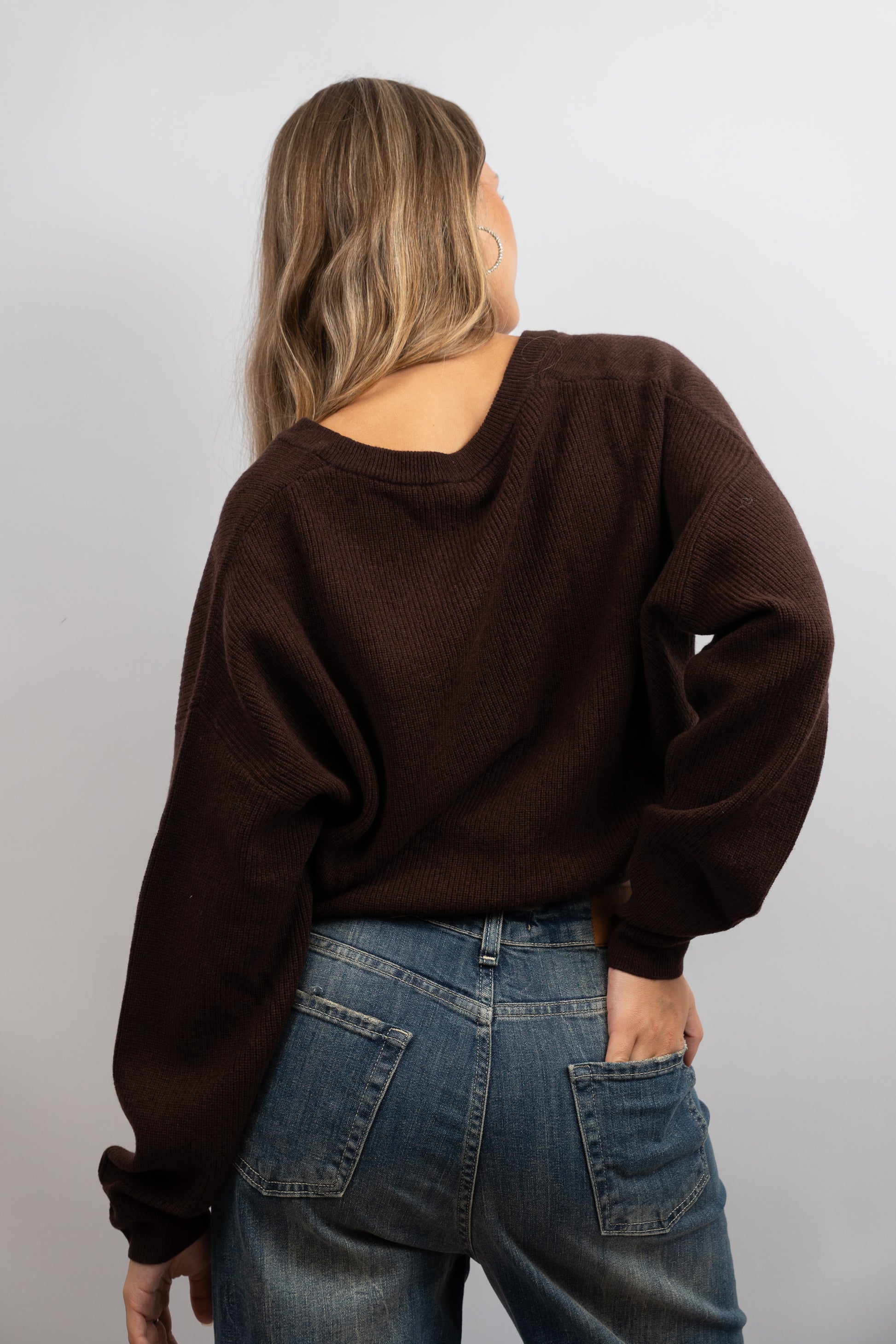 V-Neck Wool Sweater