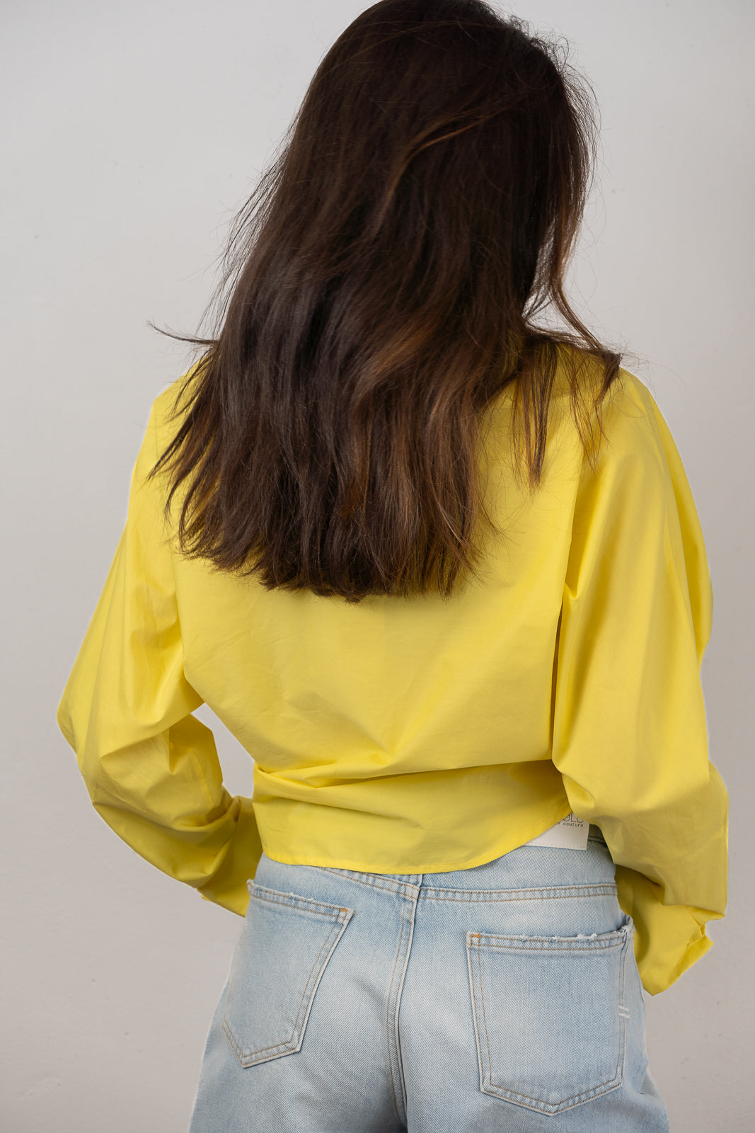 Yellow Tie-Front Shirt
