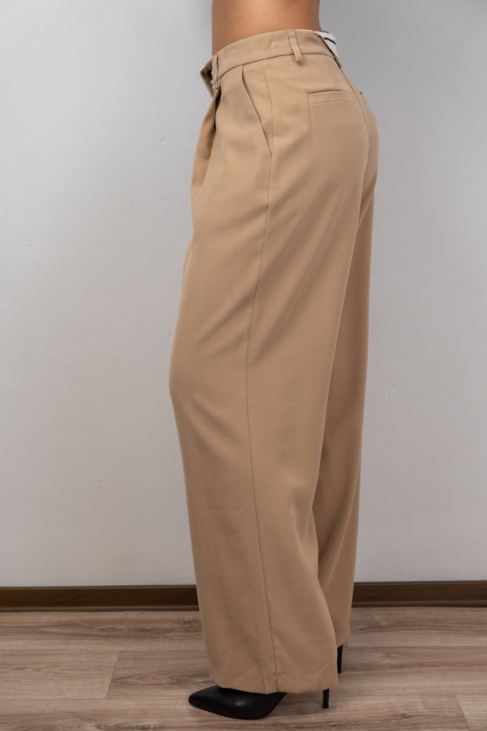 Contrast Waistband Trousers