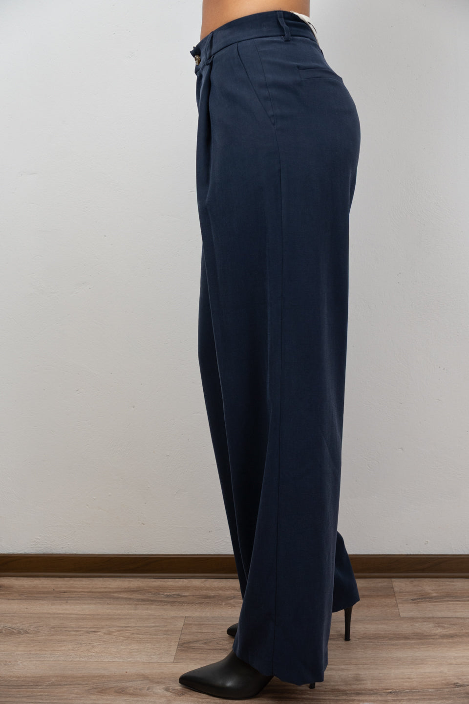 Contrast Waistband Trousers