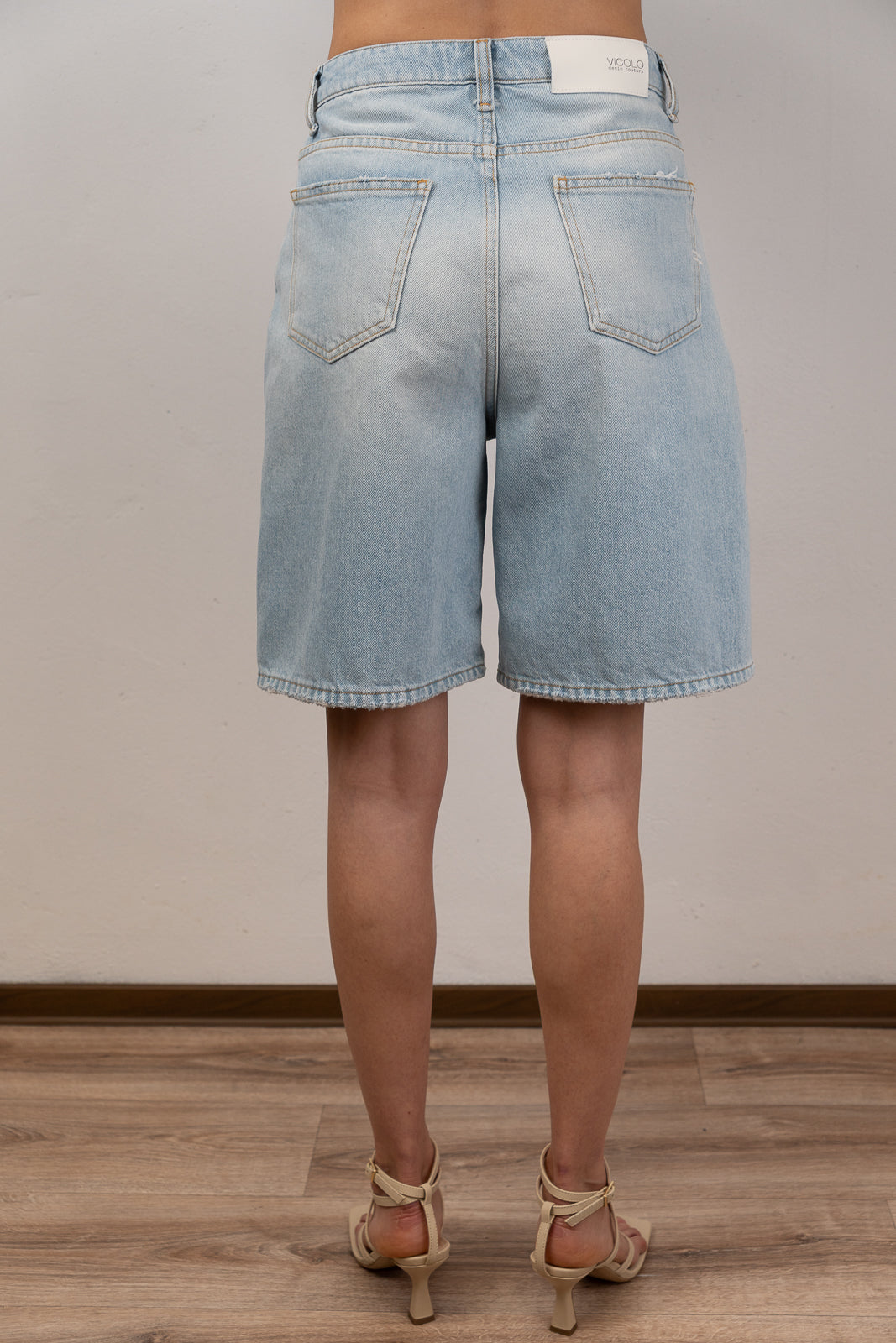 Denim Bermuda Shorts