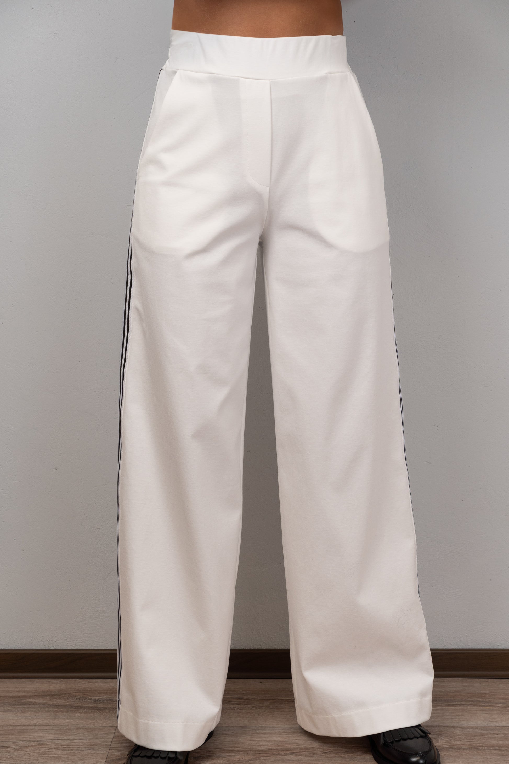 Double-Breasted Blazer and Wide-Leg Trousers Set