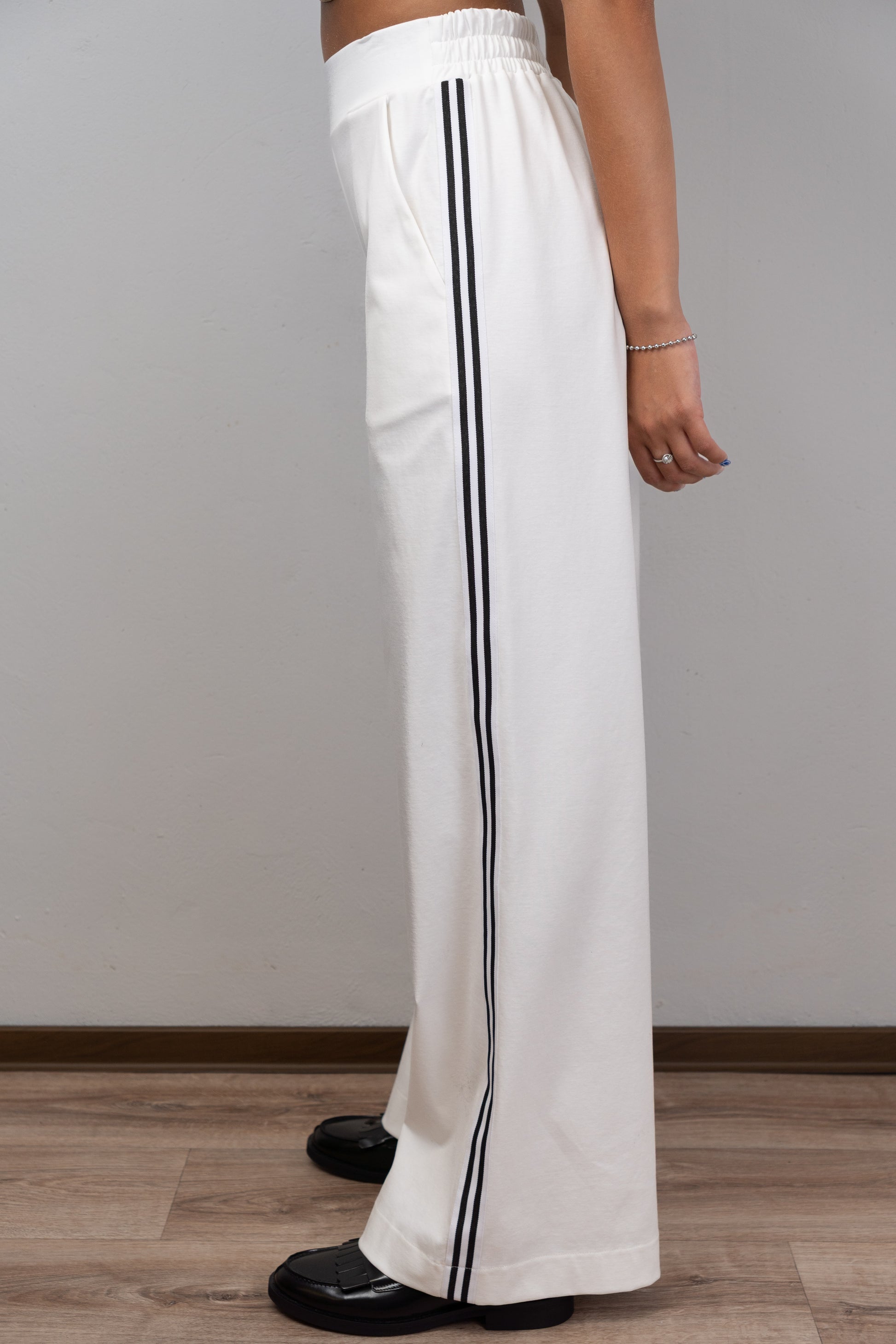 Double-Breasted Blazer and Wide-Leg Trousers Set
