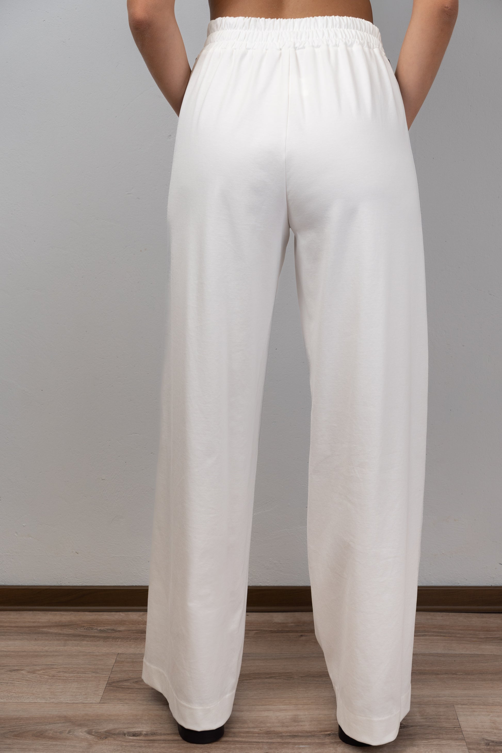Double-Breasted Blazer and Wide-Leg Trousers Set