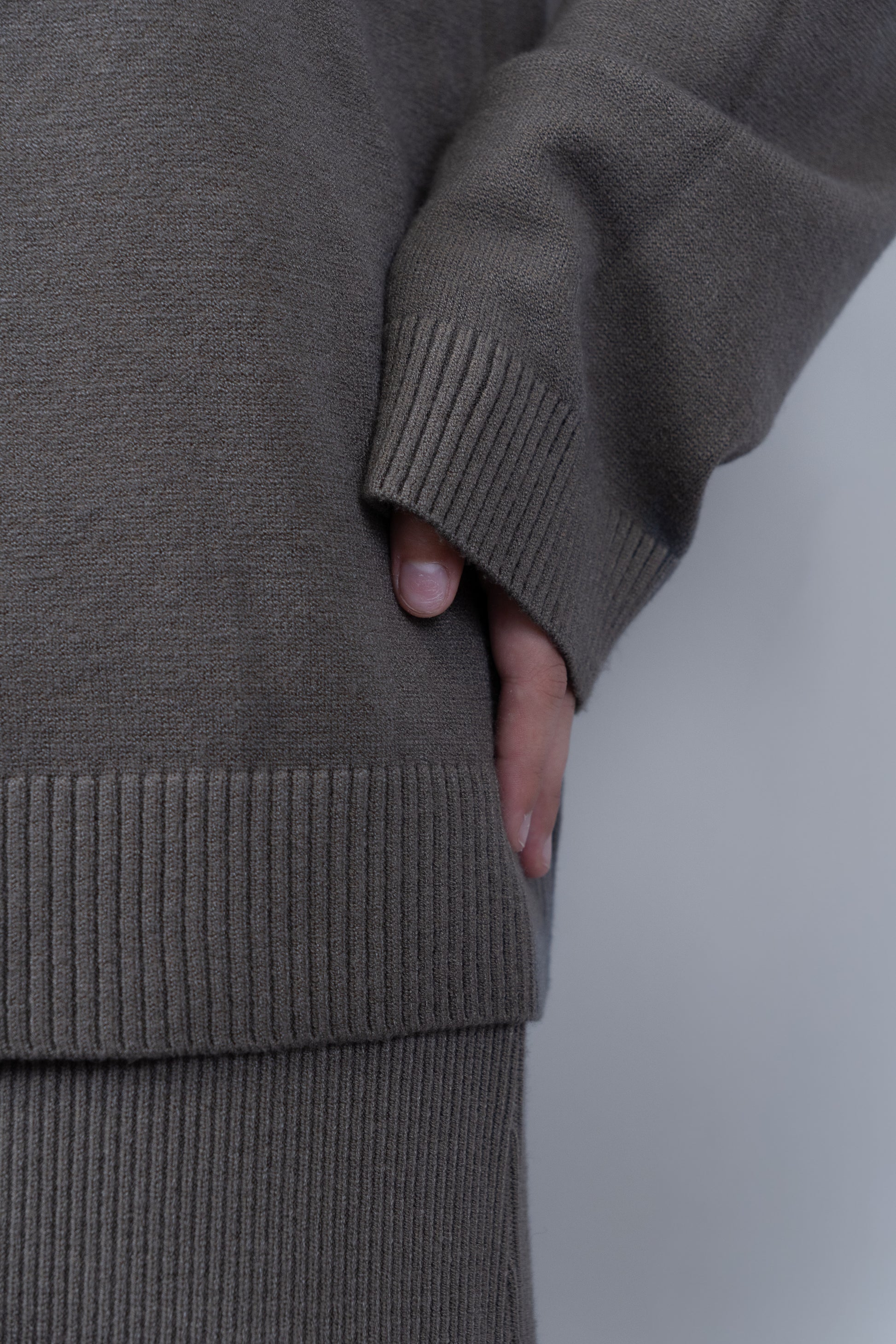 Knit Polo Top & Maxi Skirt Set