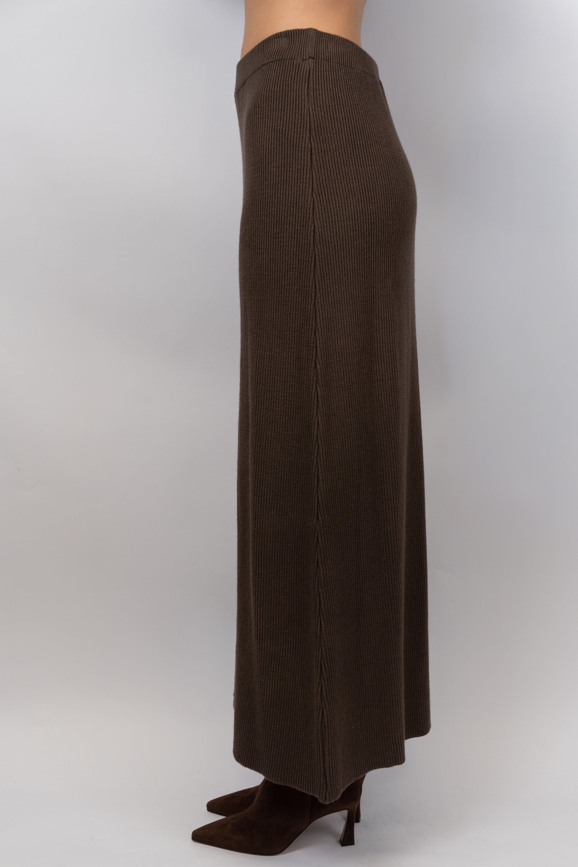 Knit Polo Top & Maxi Skirt Set