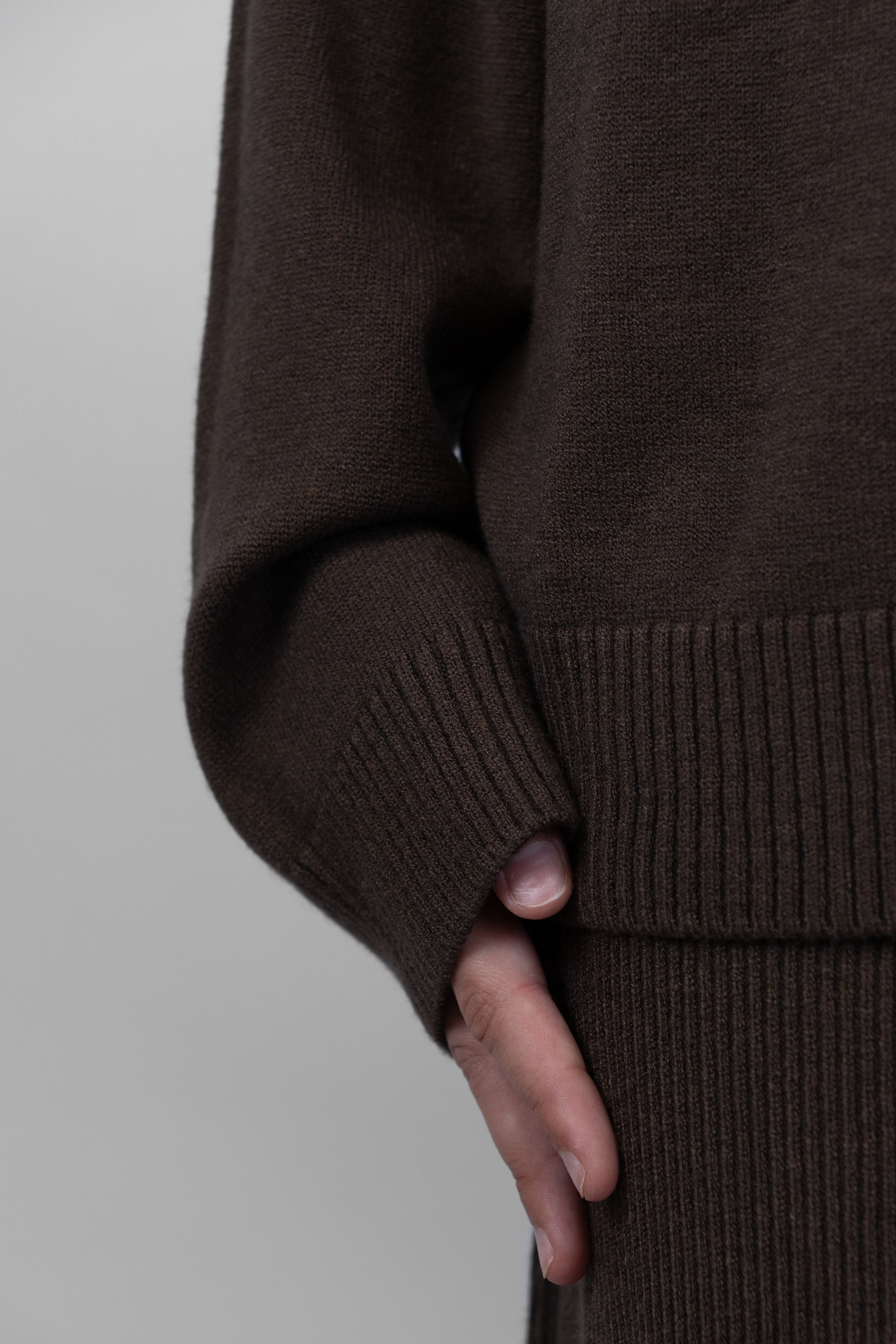 Knit Polo Top & Maxi Skirt Set