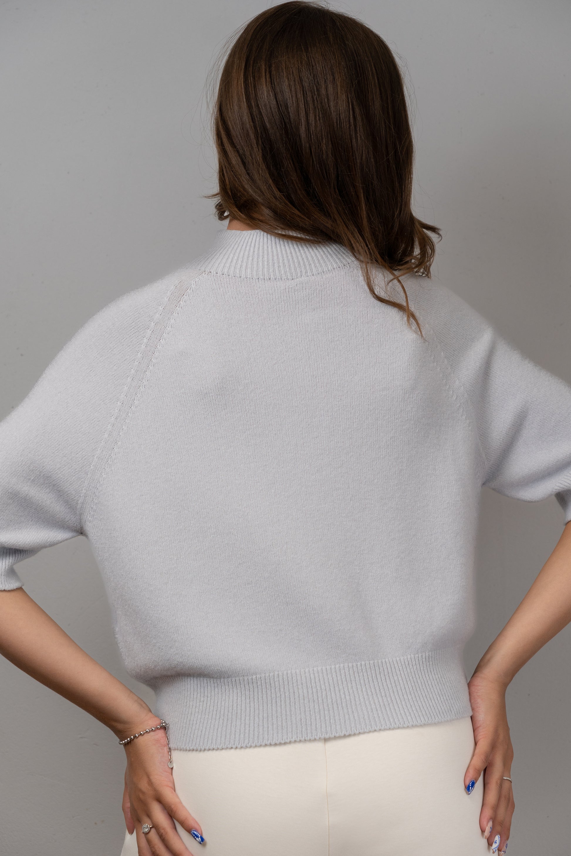 Cropped Turtleneck Knit