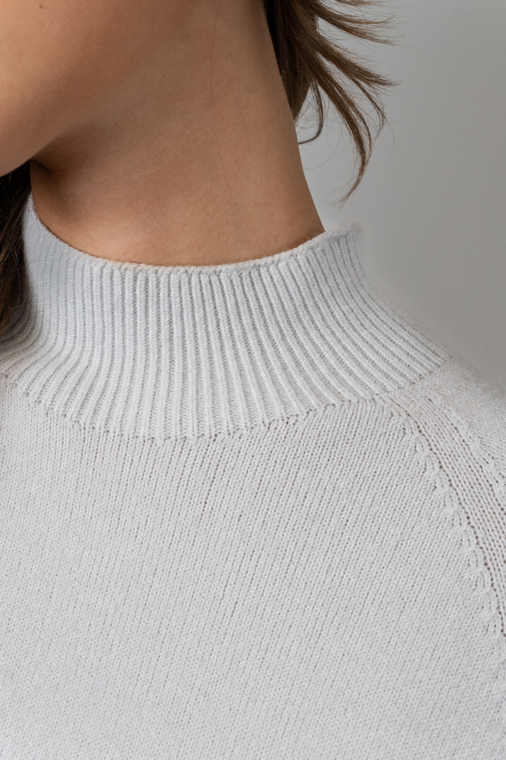 Cropped Turtleneck Knit