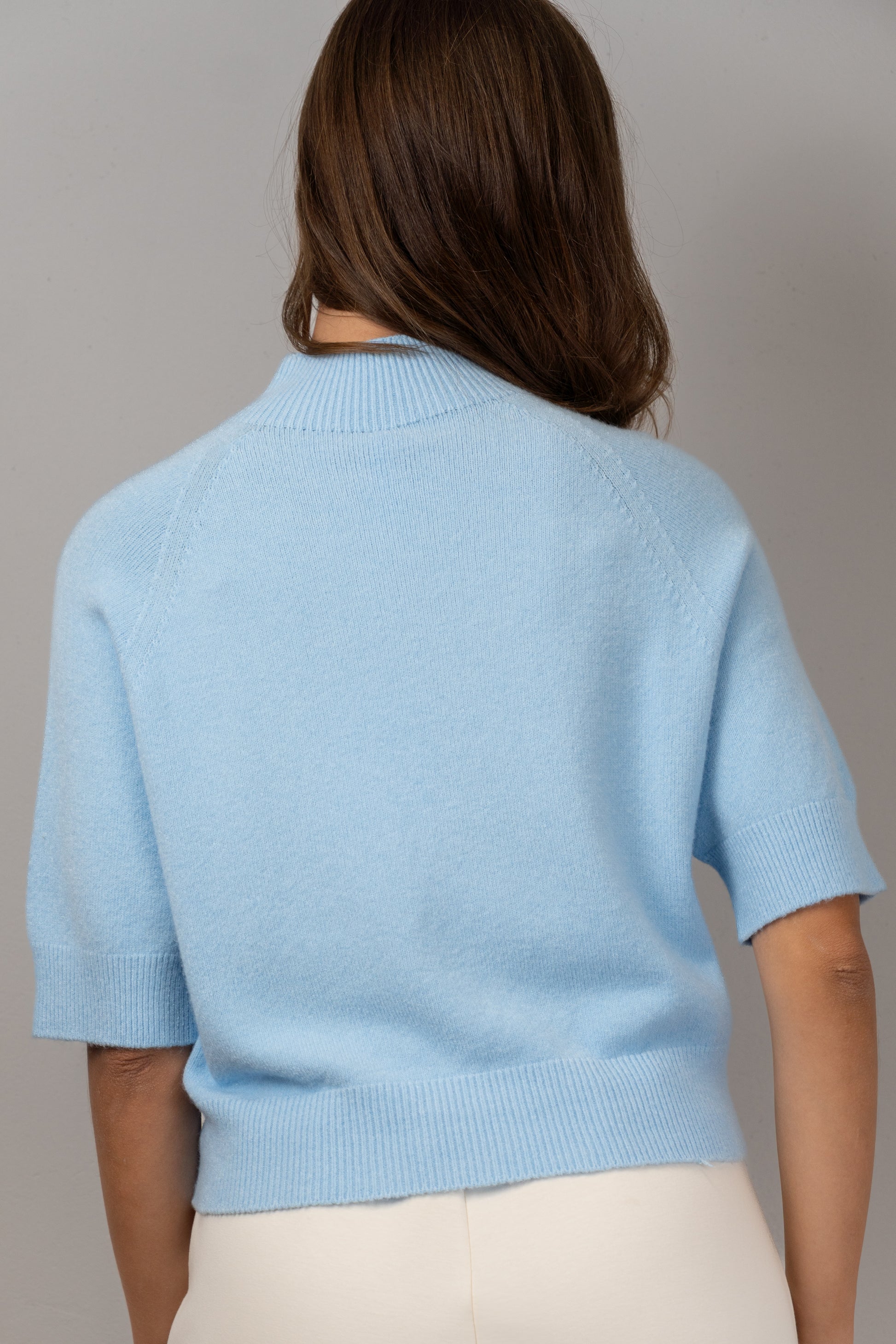 Cropped Turtleneck Knit