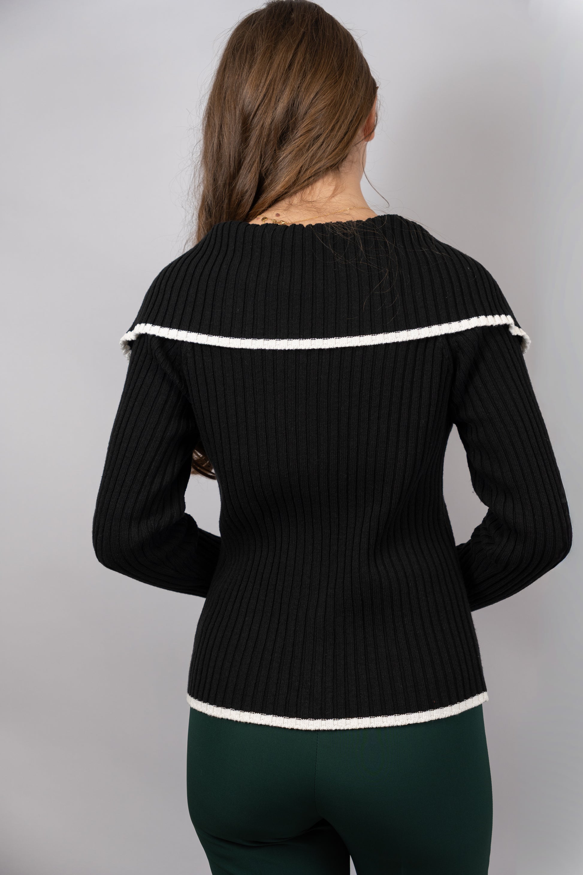 Zip-Up Ribbed Knit Cardigan