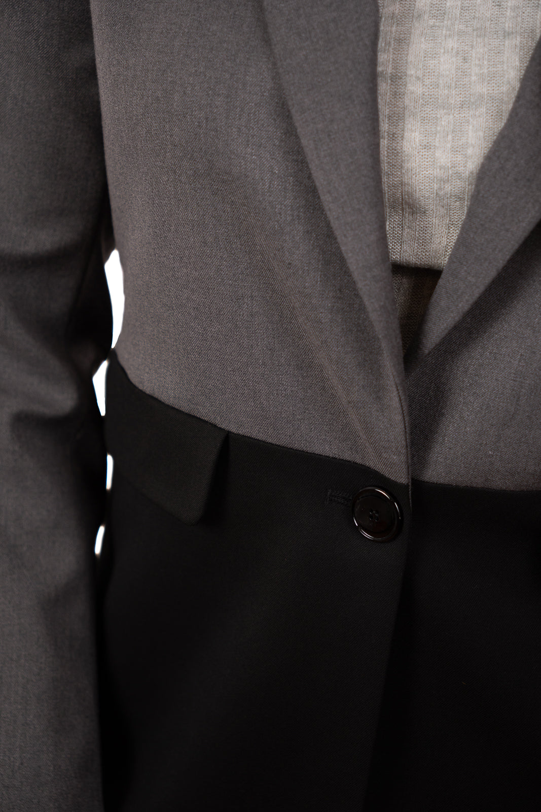 Two-Tone Tailored Blazer