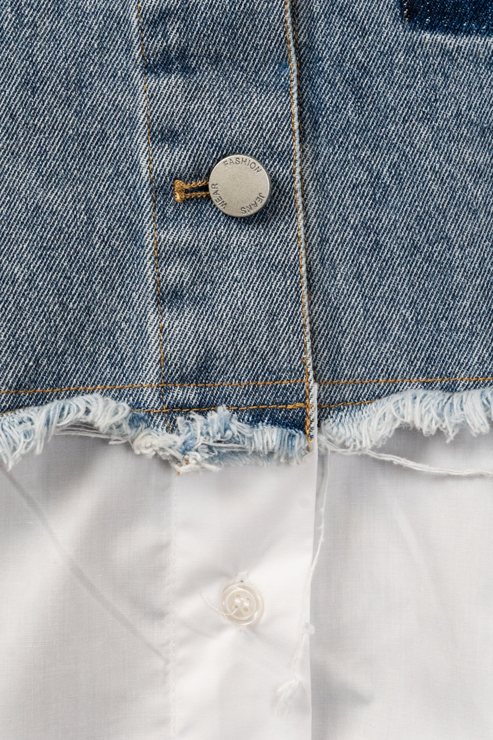 Denim & Shirt Panel Shirt