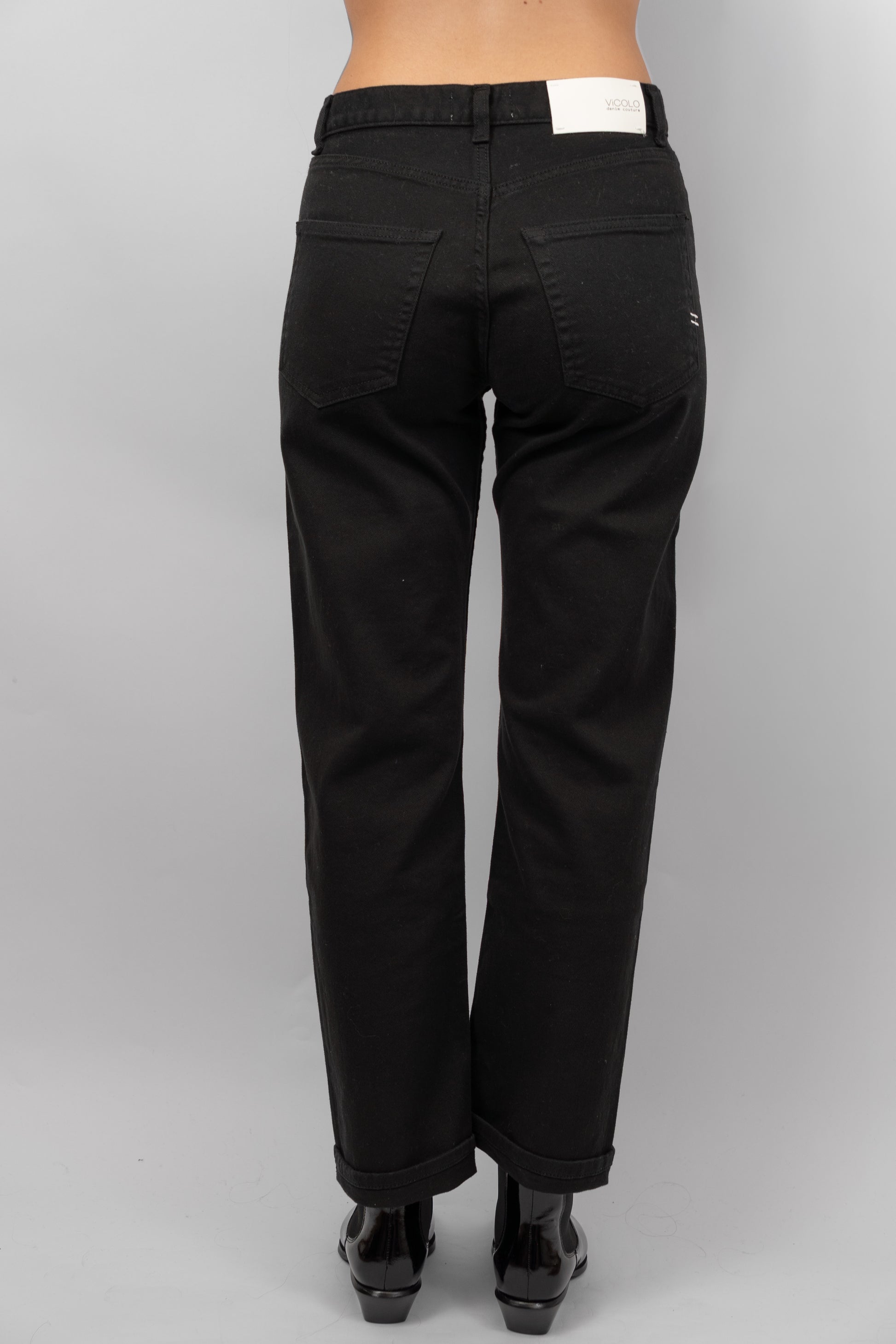 Mid-Rise Straight-Leg Jeans