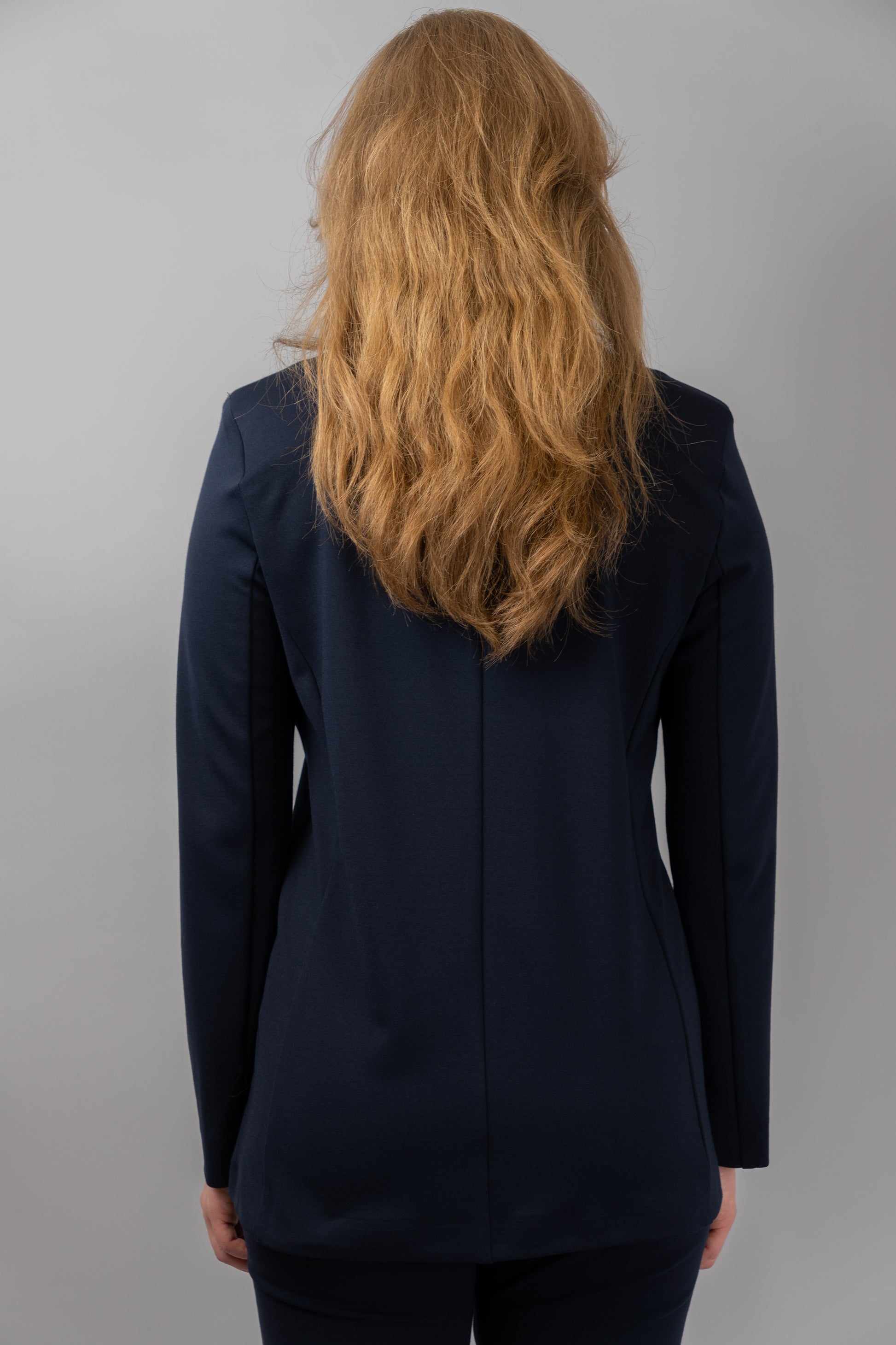 Navy Single-Breasted Blazer