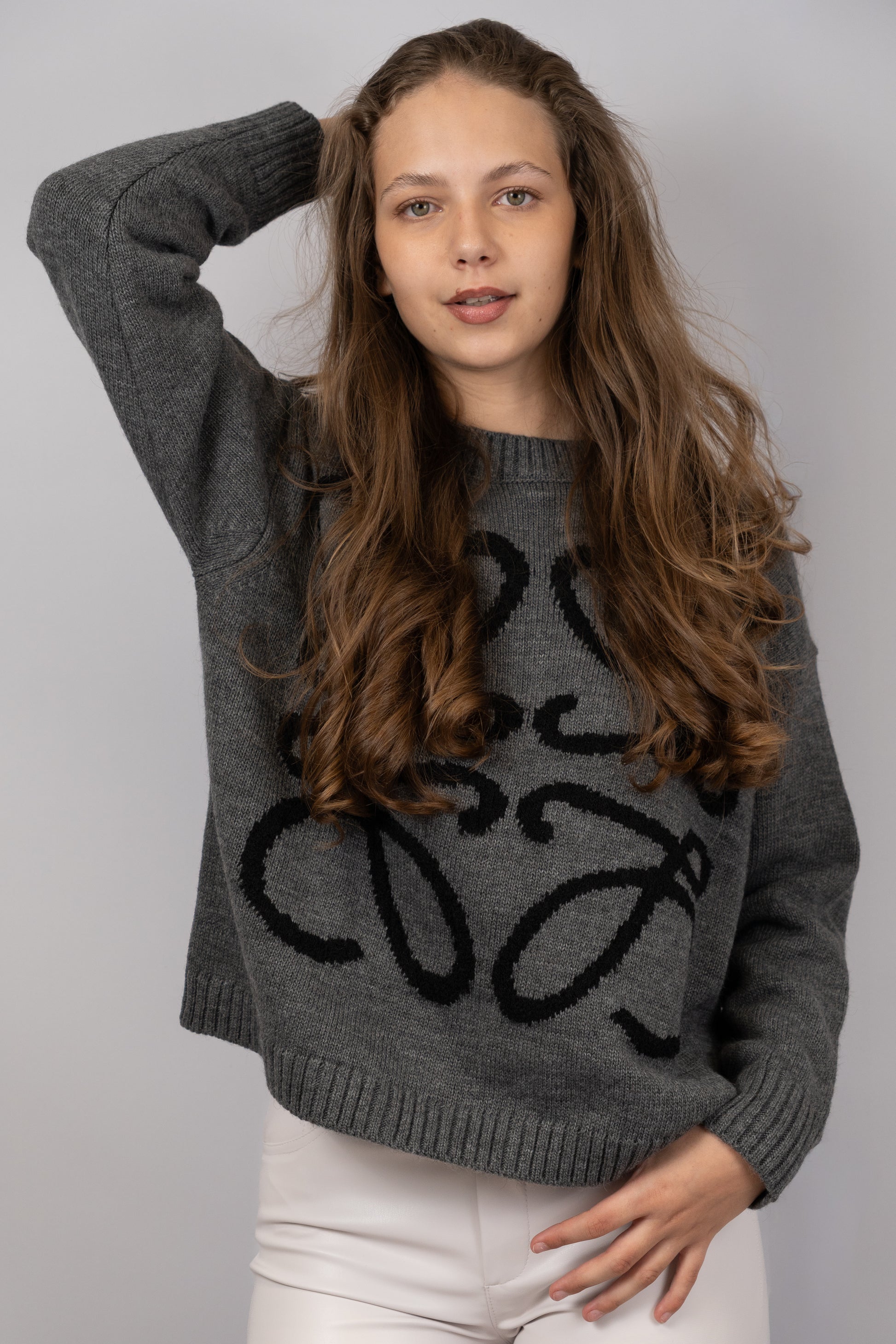 Monogram Knit Sweater