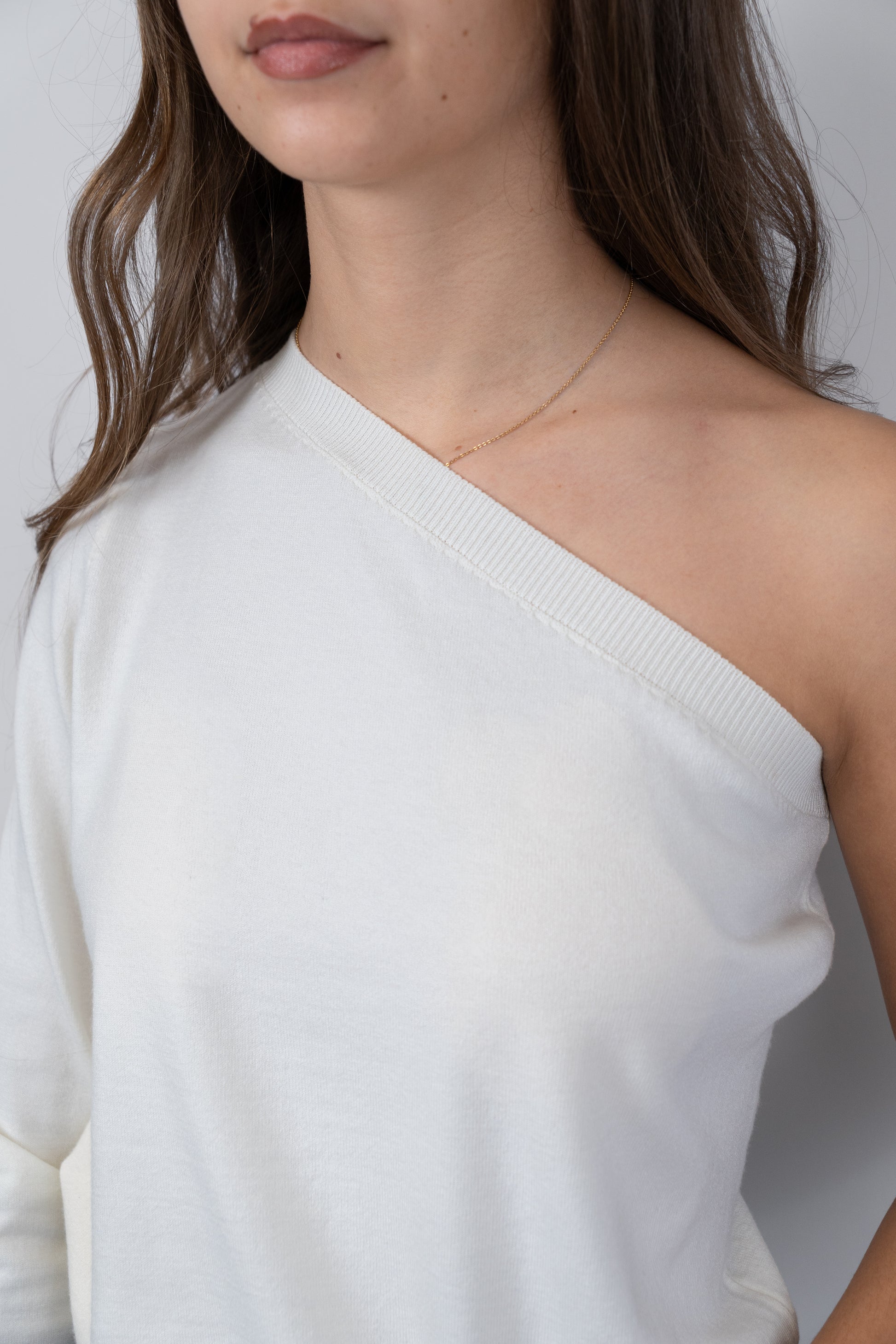 One-Shoulder Knit Top