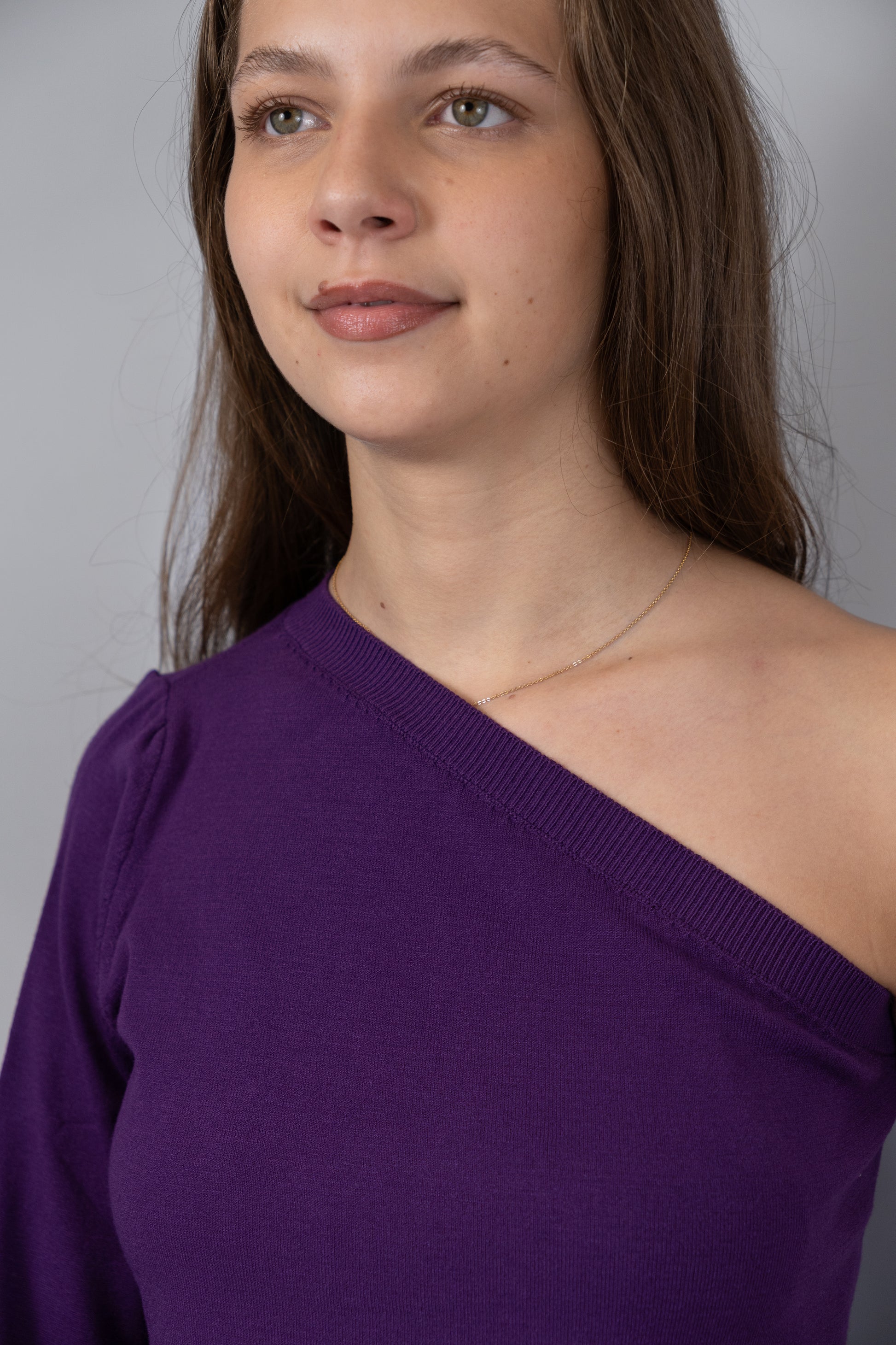 One-Shoulder Knit Top