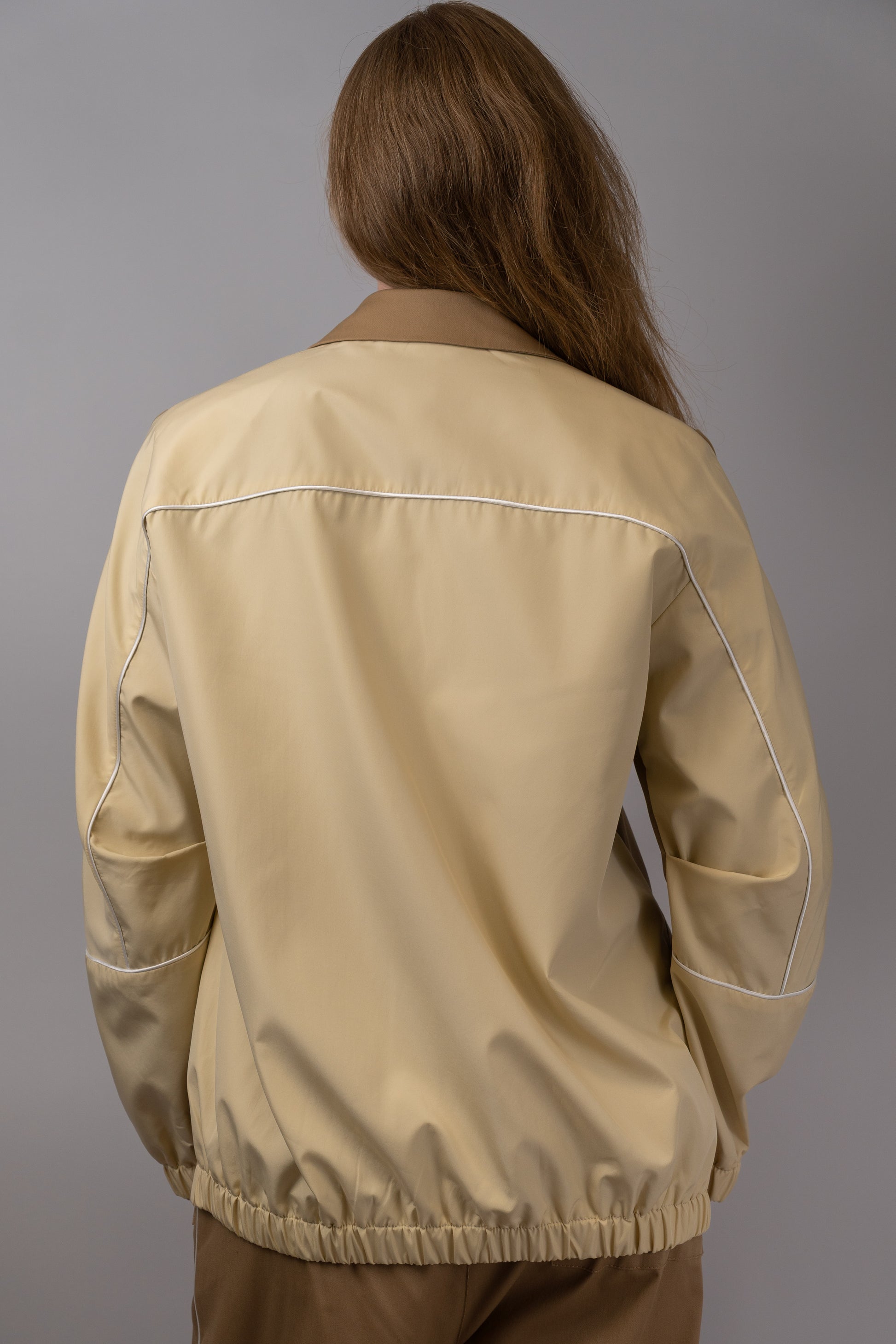 Two-Tone Structured Blazer-Jacket