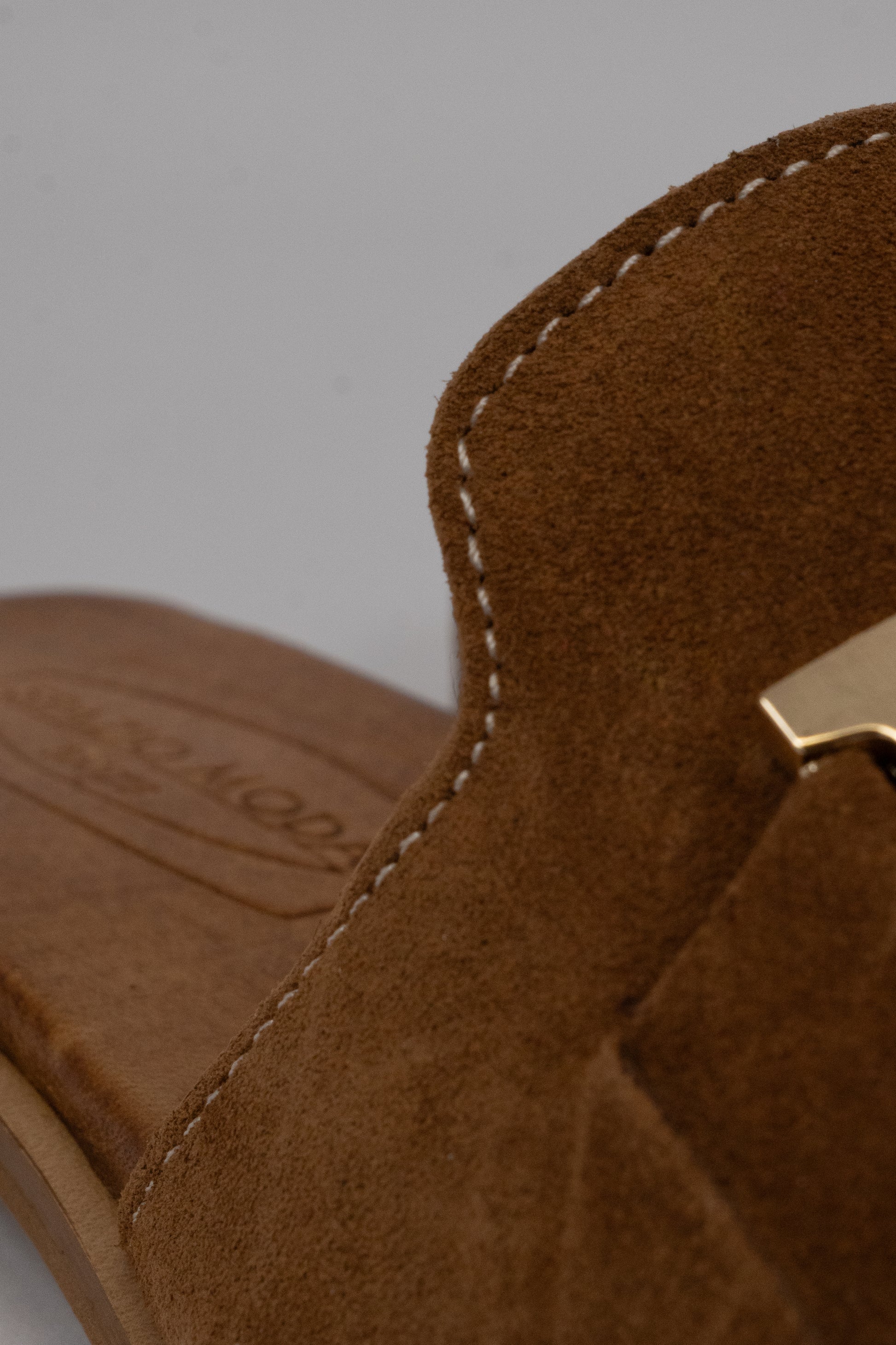 Suede Slide Sandals