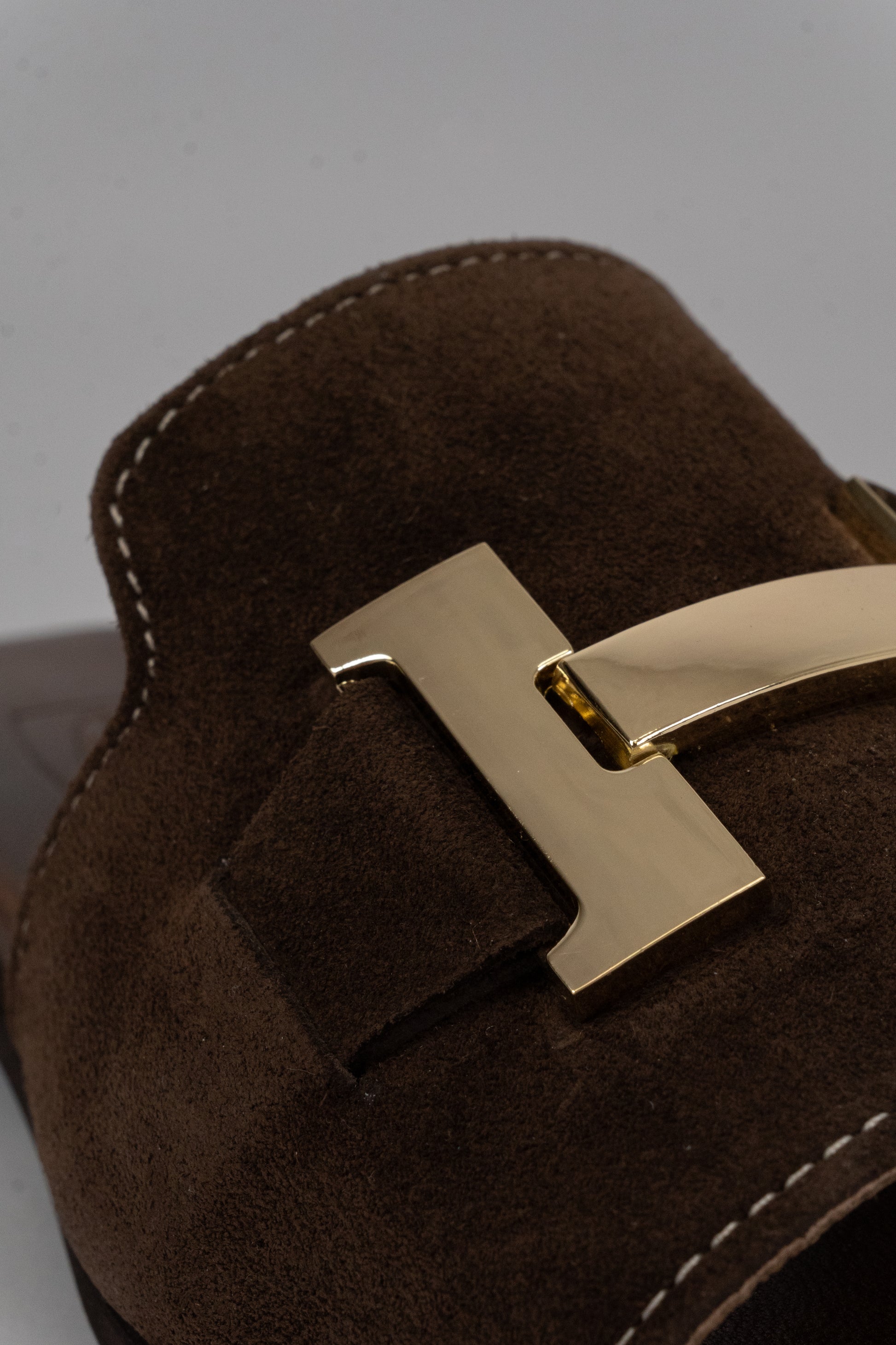 Suede Slide Sandals