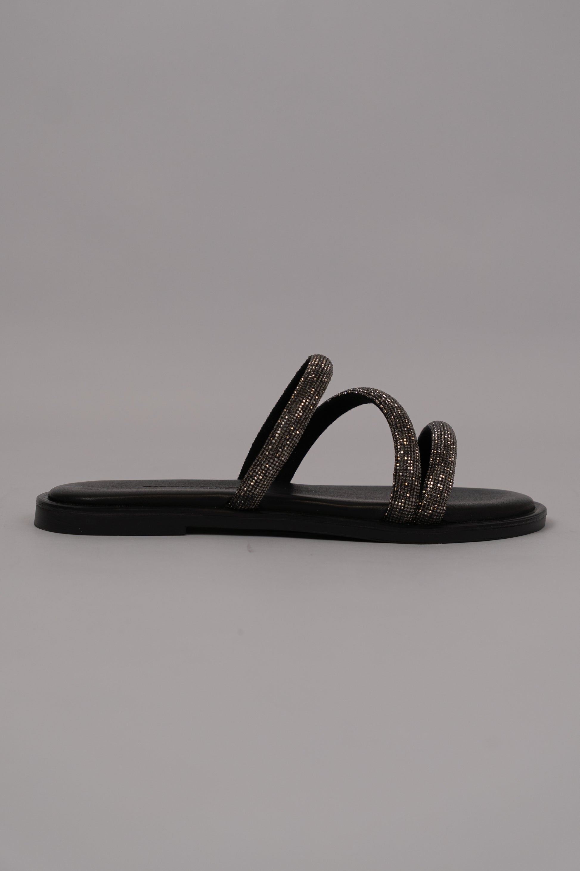 Triple-Strap Embellished Sandals