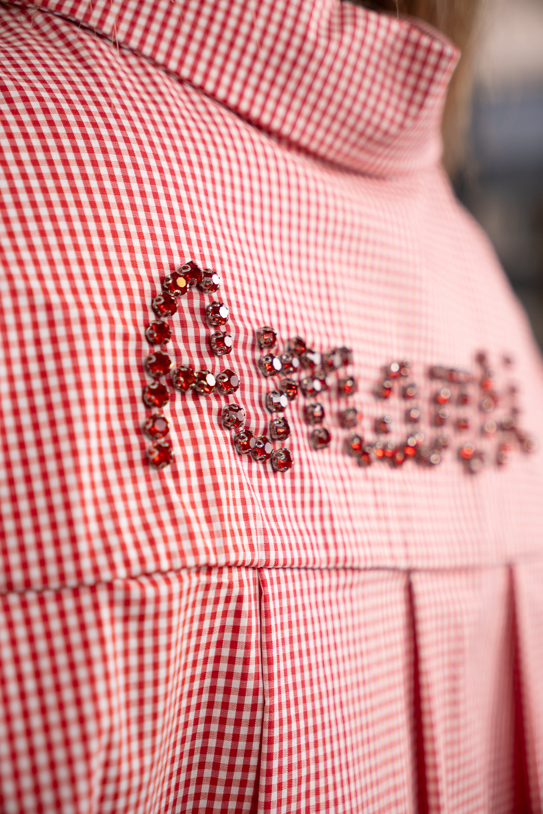 Cropped Gingham Shirt
