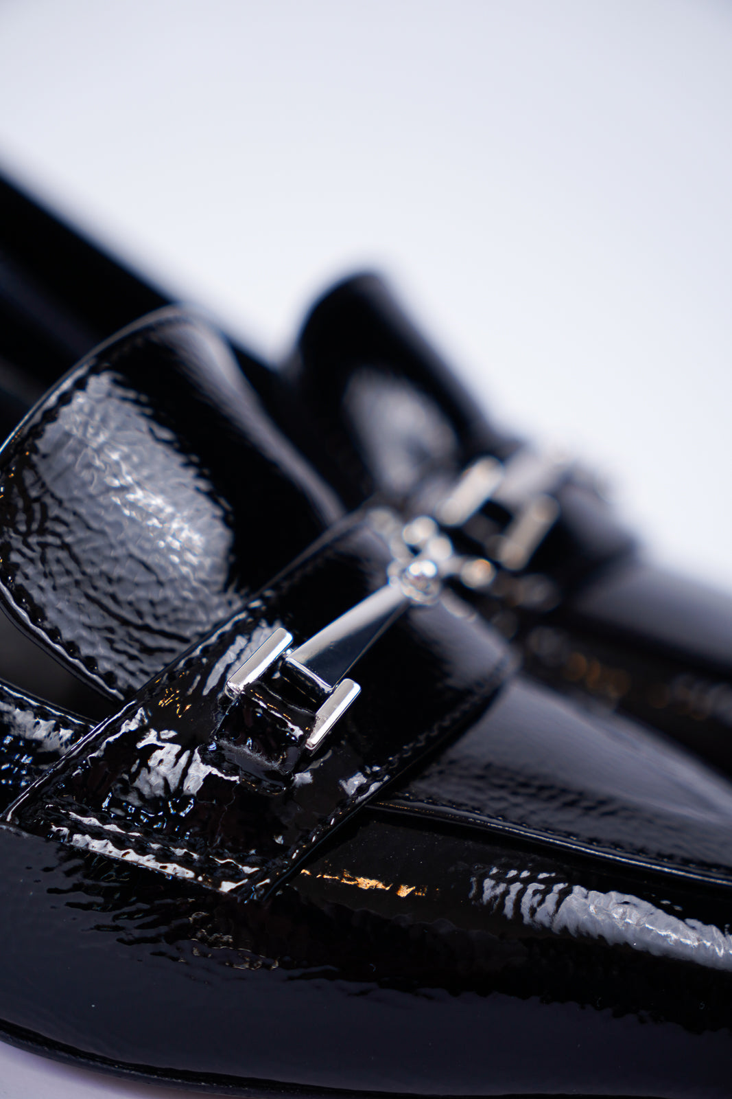 Patent Leather Kitten Heel Loafers