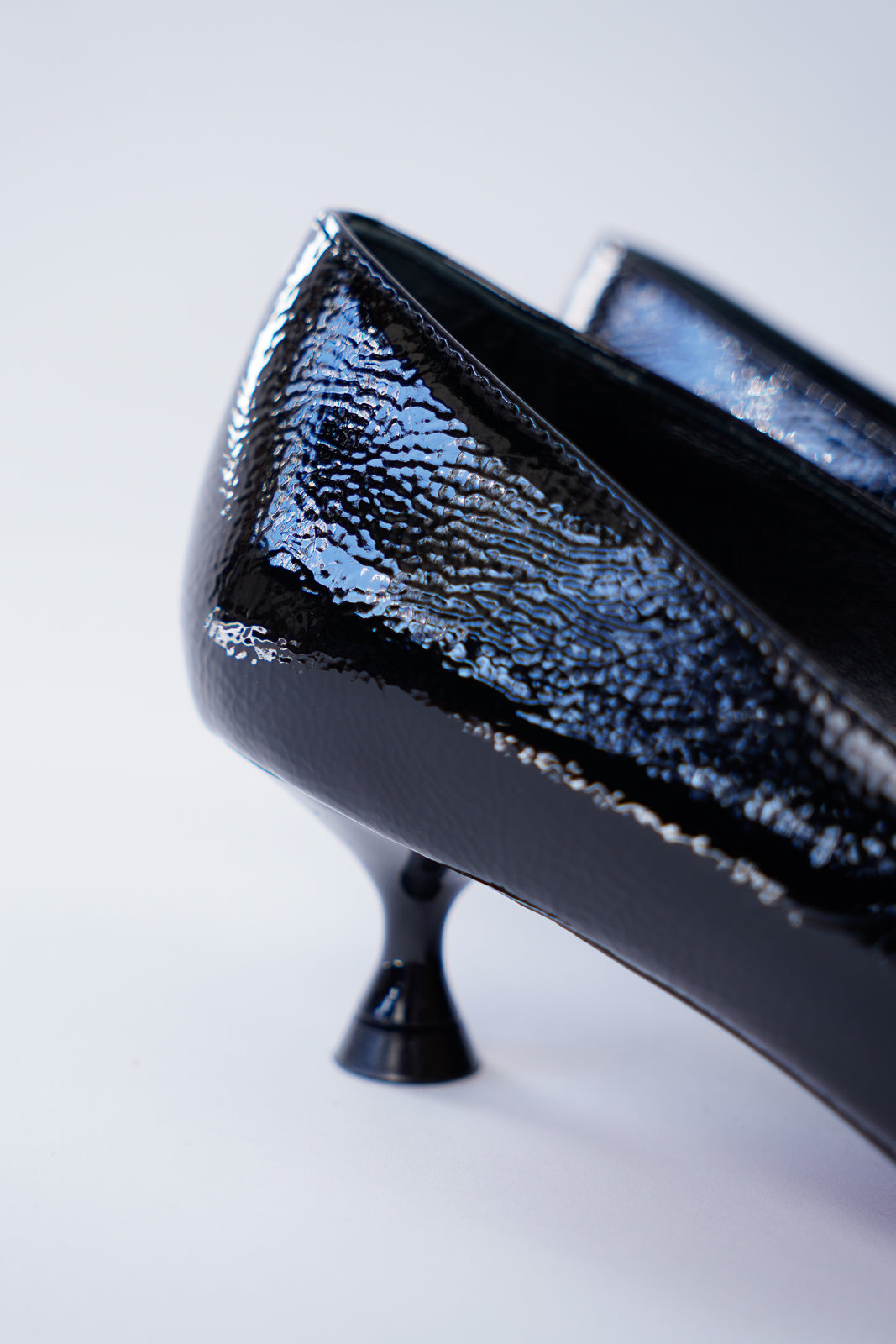 Patent Leather Kitten Heel Loafers