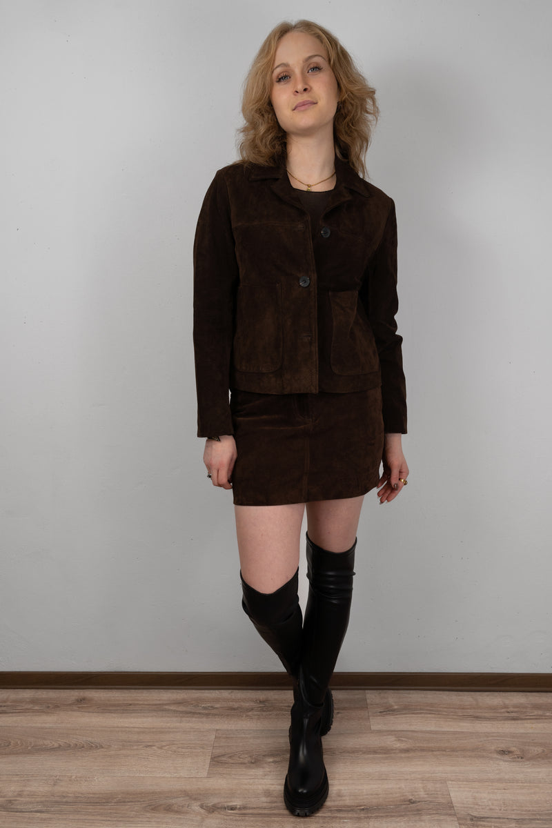 Suede Mini Skirt