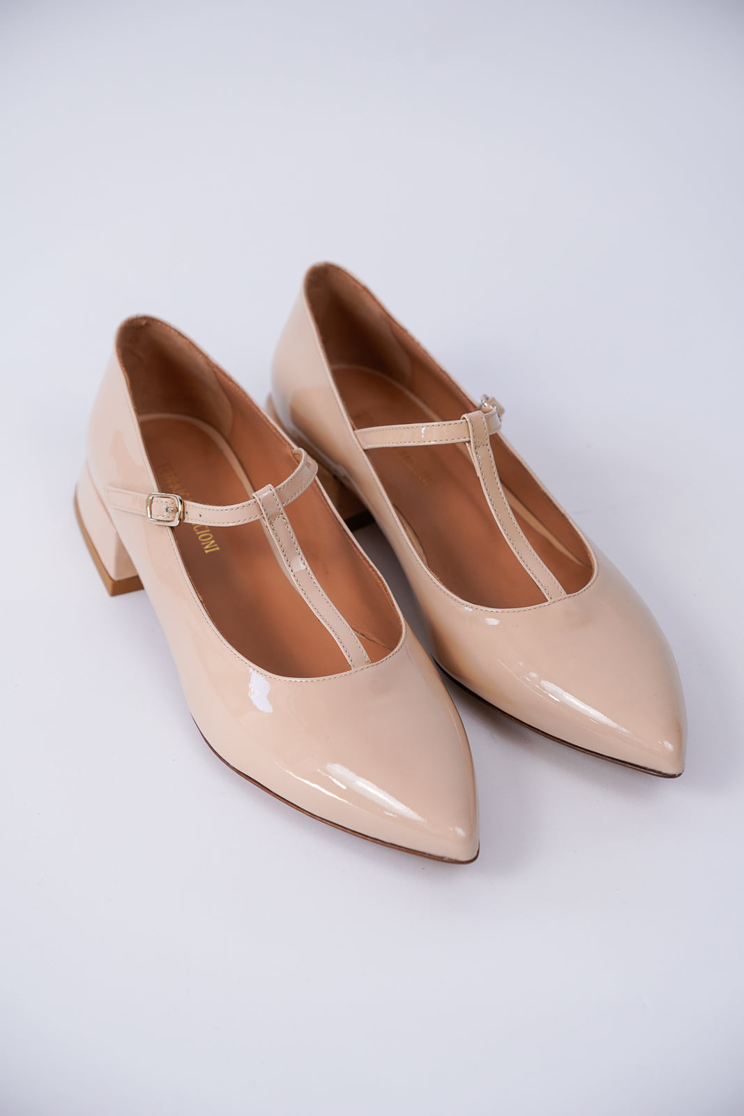 Patent Leather T-Bar Flats