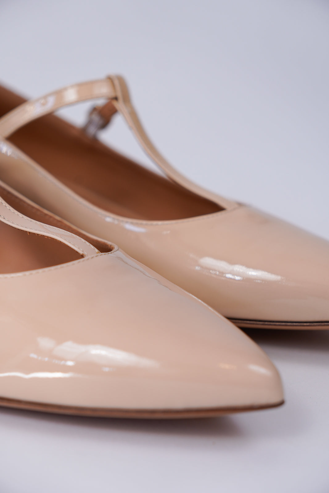 Patent Leather T-Bar Flats