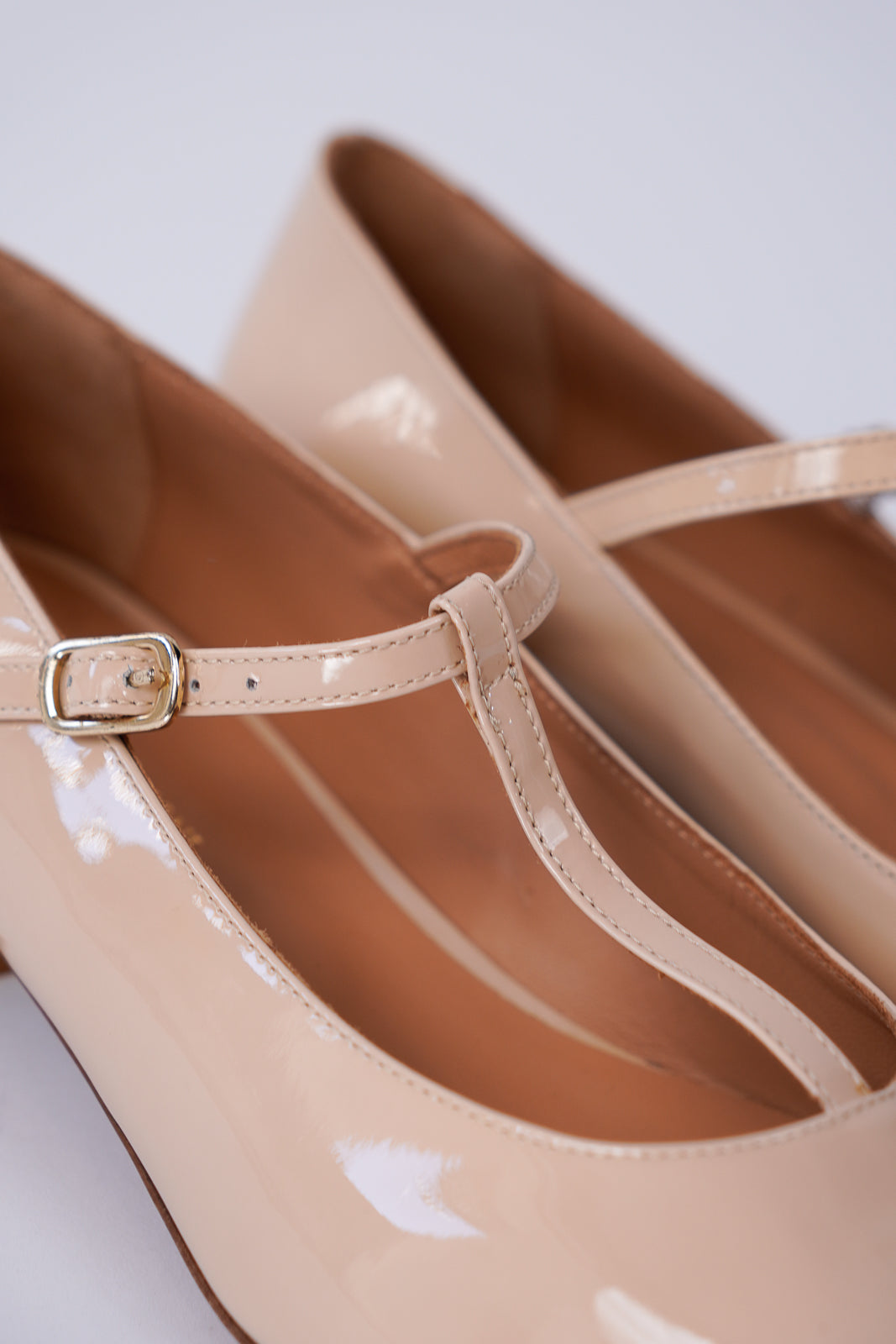 Patent Leather T-Bar Flats