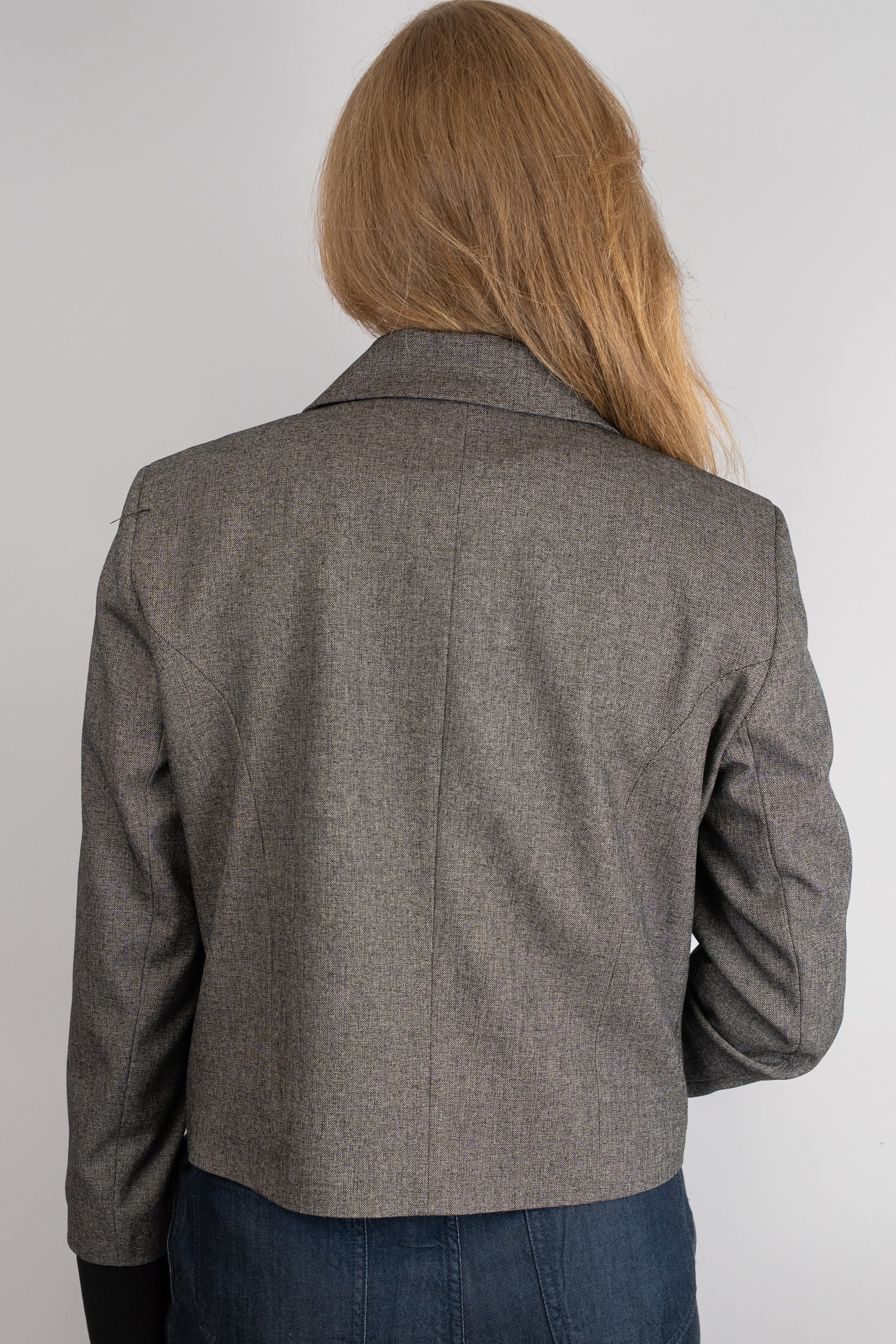 Boxy Blazer with Detachable Cuffs
