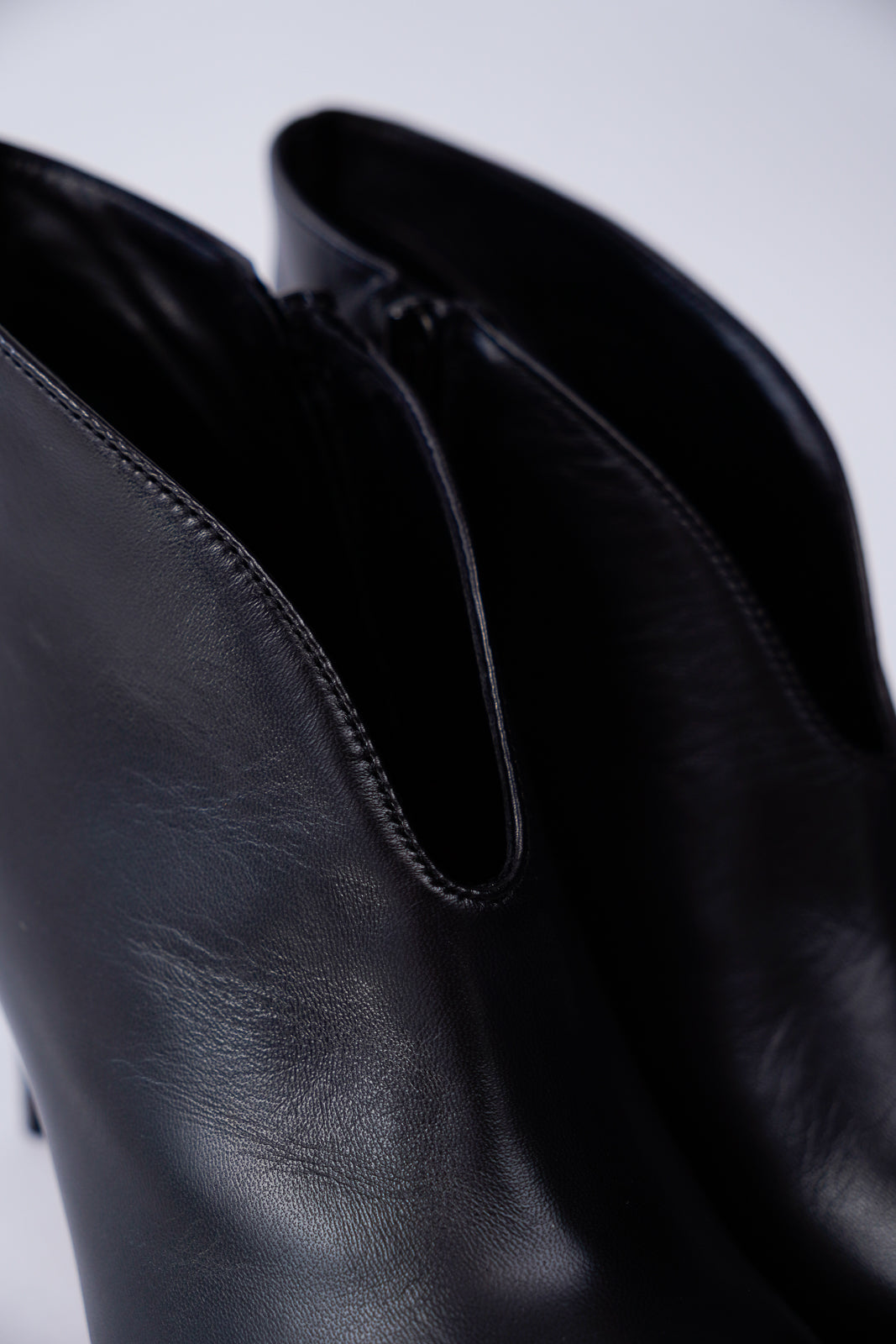 Leather Stiletto Ankle Boots