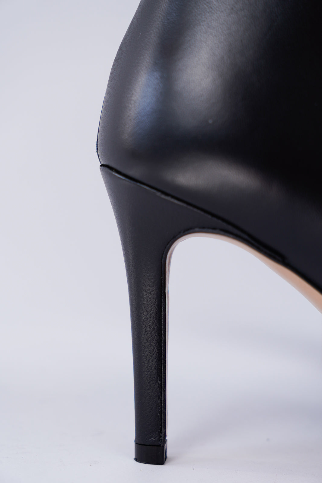 Leather Stiletto Ankle Boots