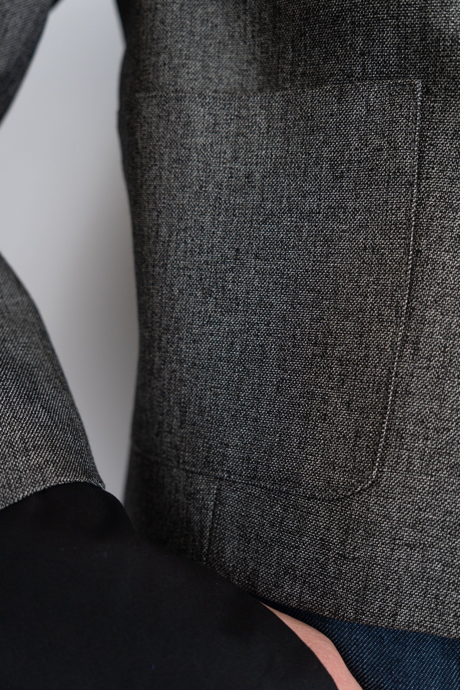 Boxy Blazer with Detachable Cuffs