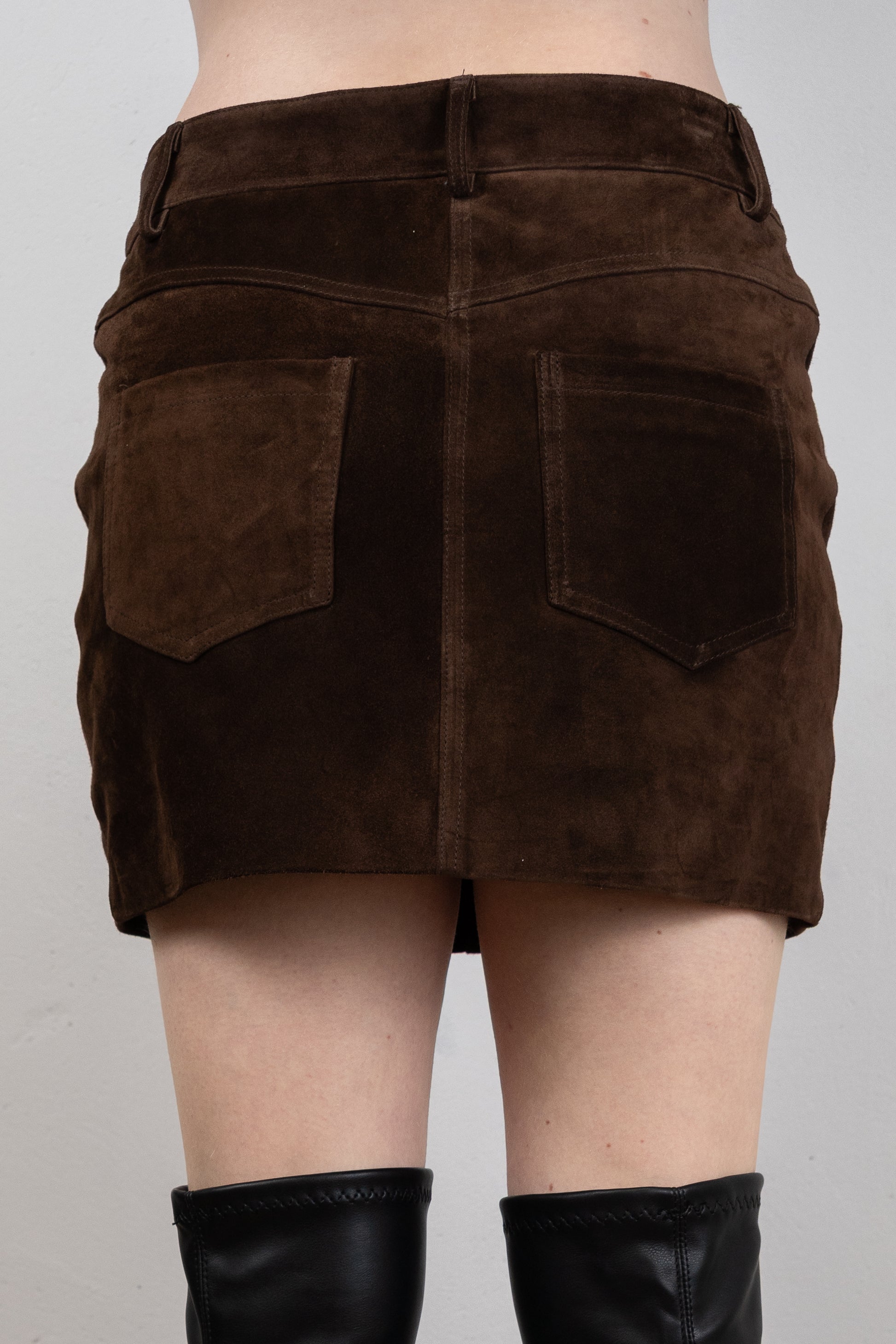 Suede Mini Skirt