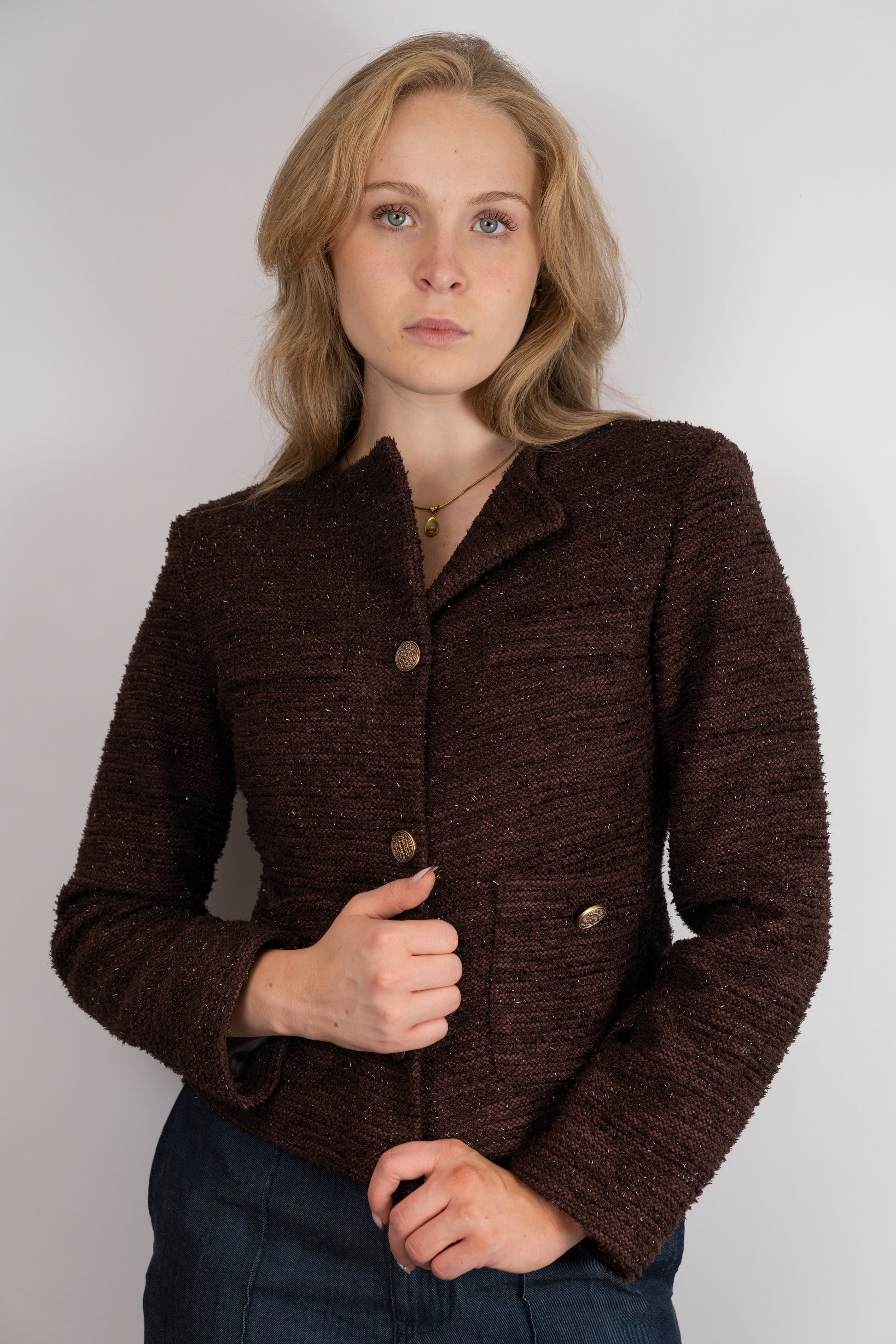 Textured Fitted Jacket