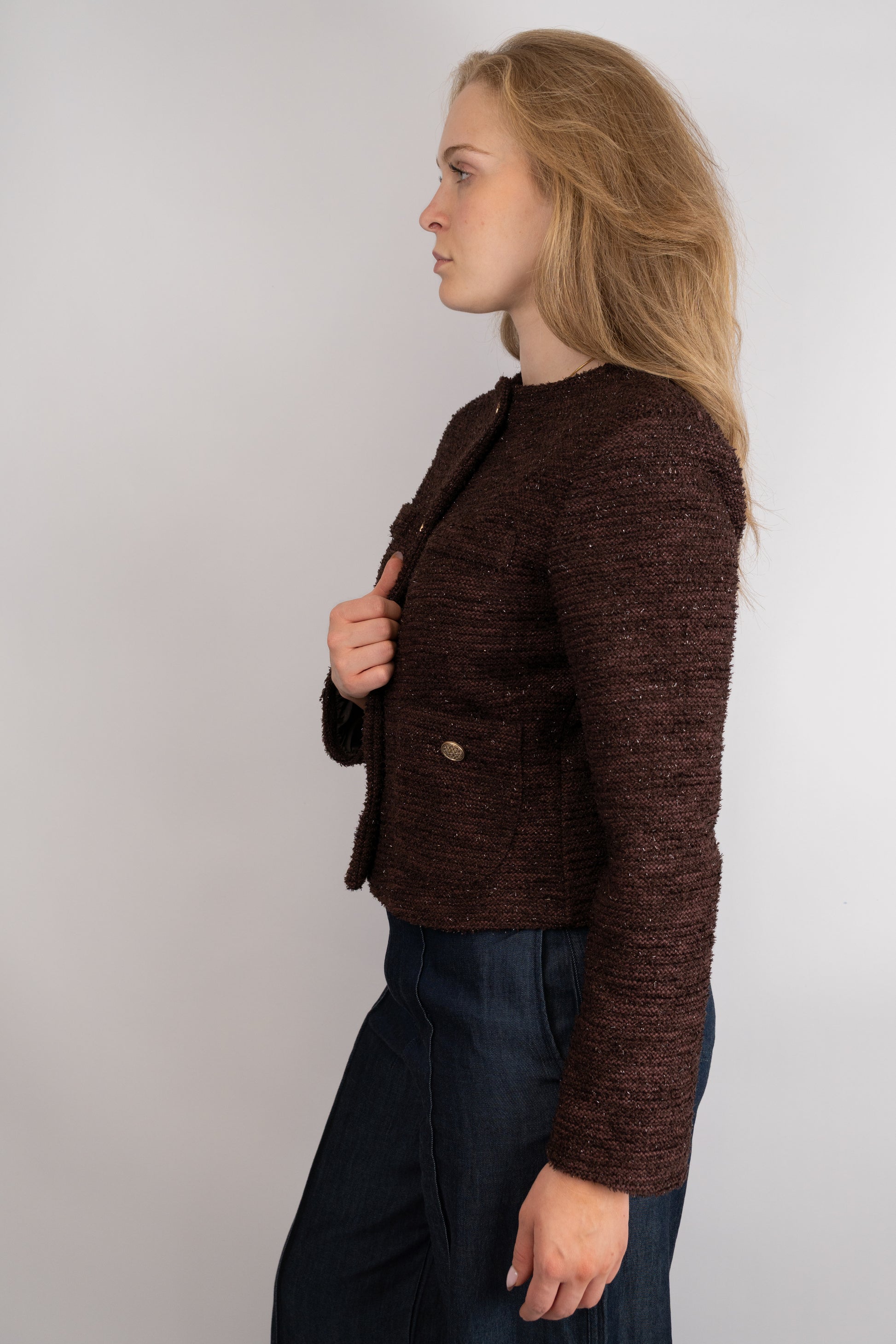 Textured Fitted Jacket