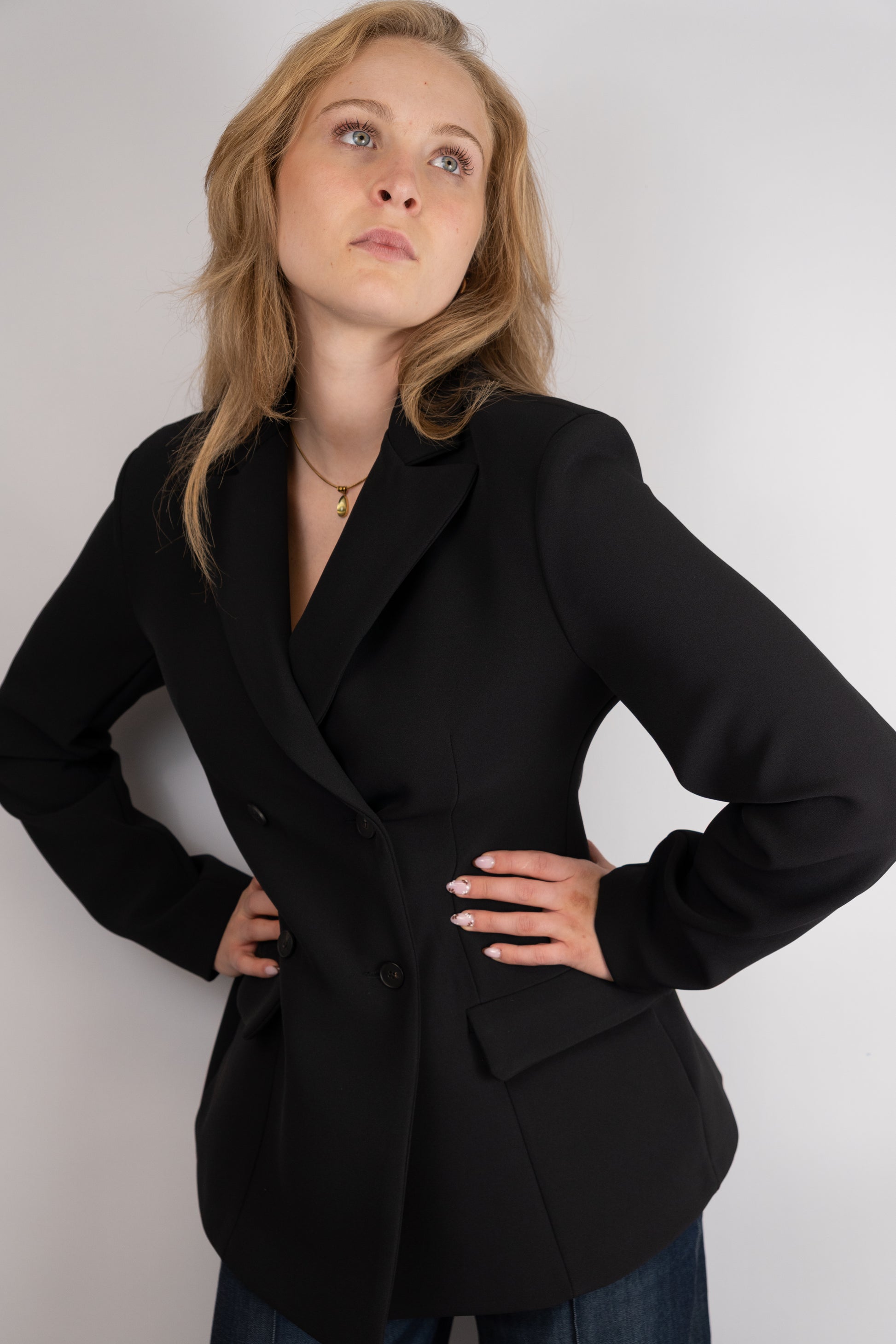 Black Hourglass Blazer